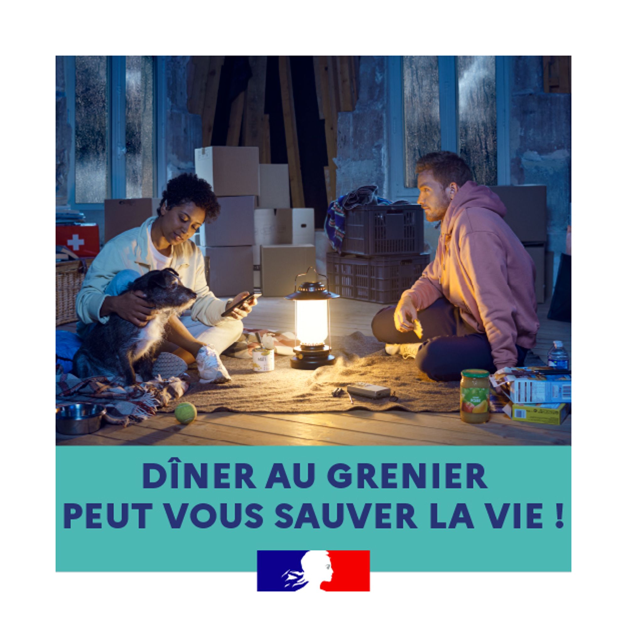 Visuels de la campagne pluie inondation