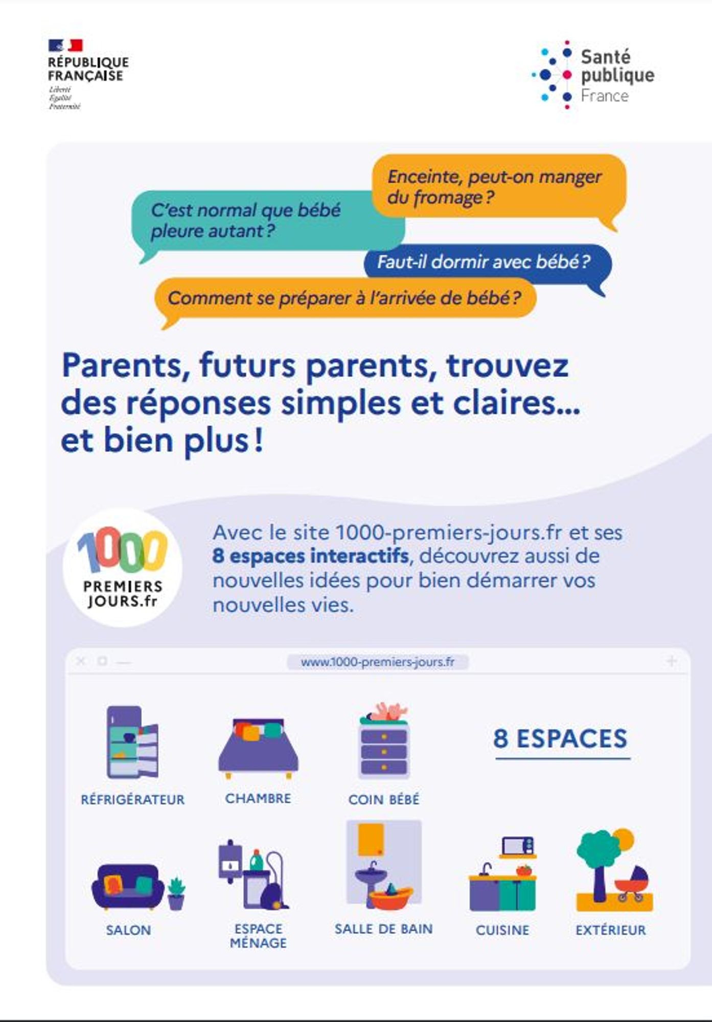 Parents, futurs parents, trouvez des réponses simples et claires... et bien plus !