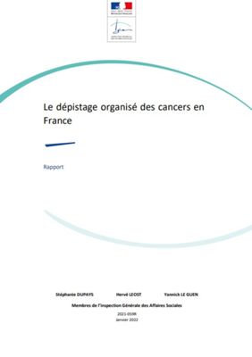 Le dépistage organisé des cancers en France : un rapport de l'IGAS