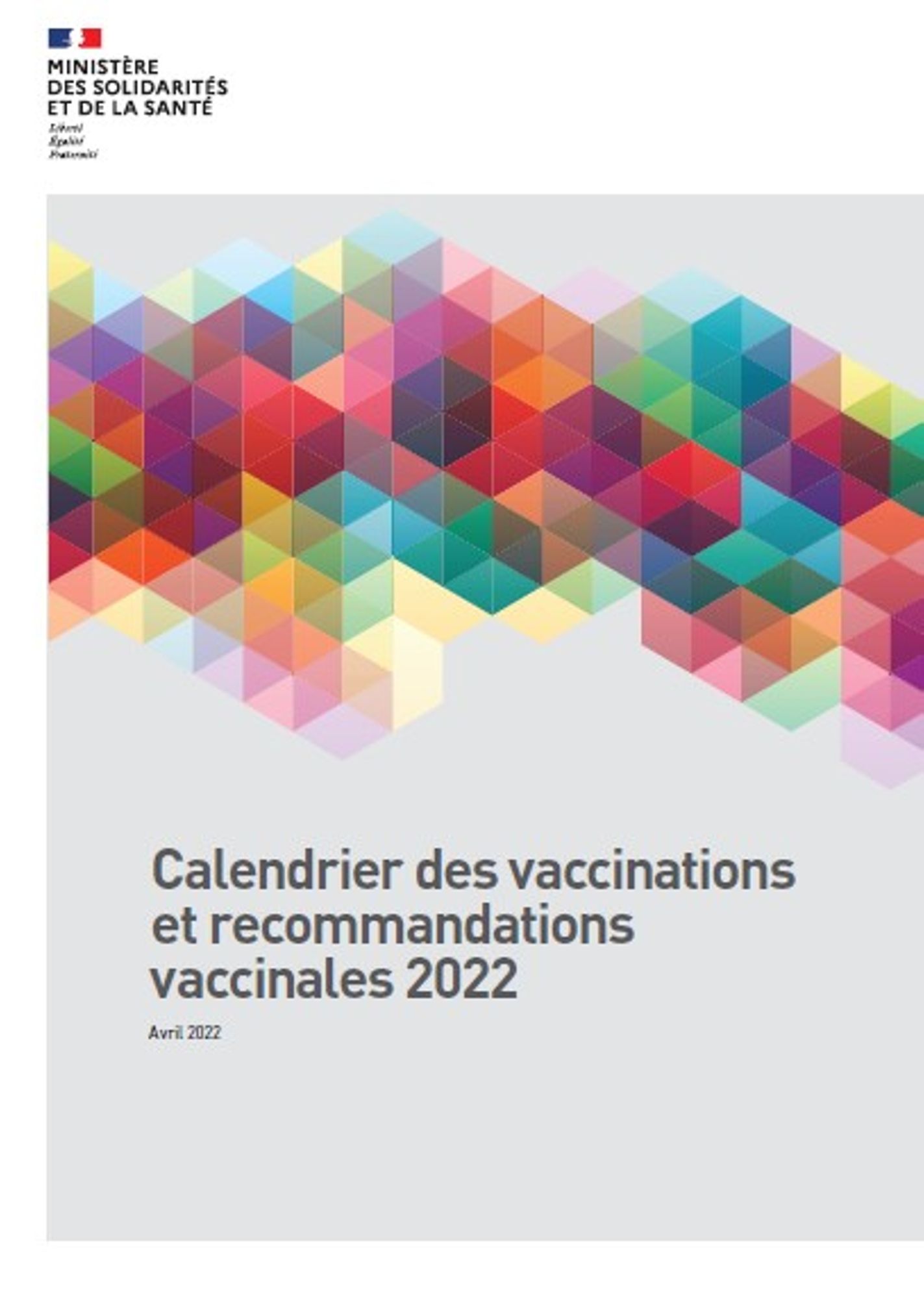 Le calendrier des vaccinations 2022