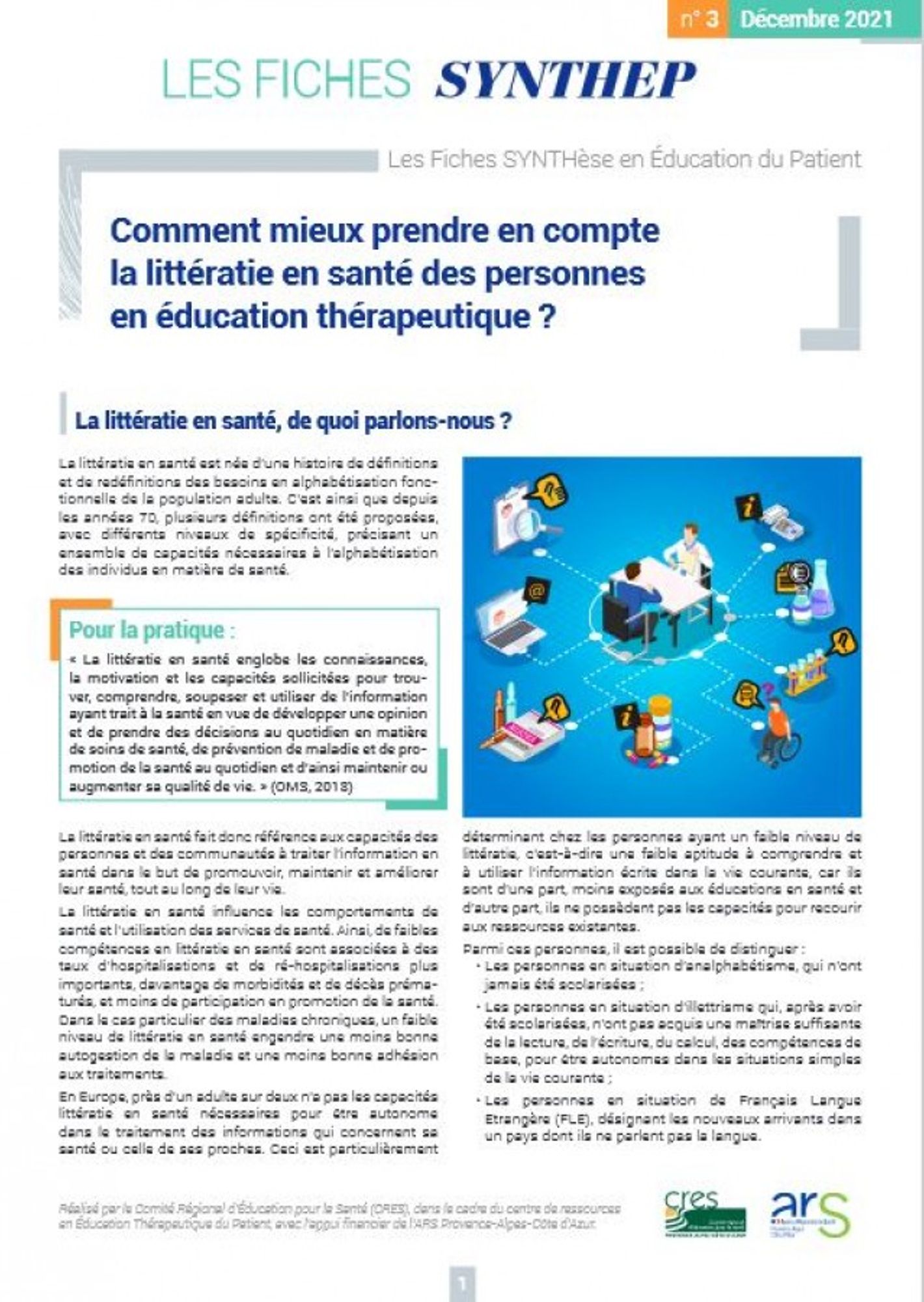 Comment mieux prendre en compte la littératie en santé des personnes en ETP? 