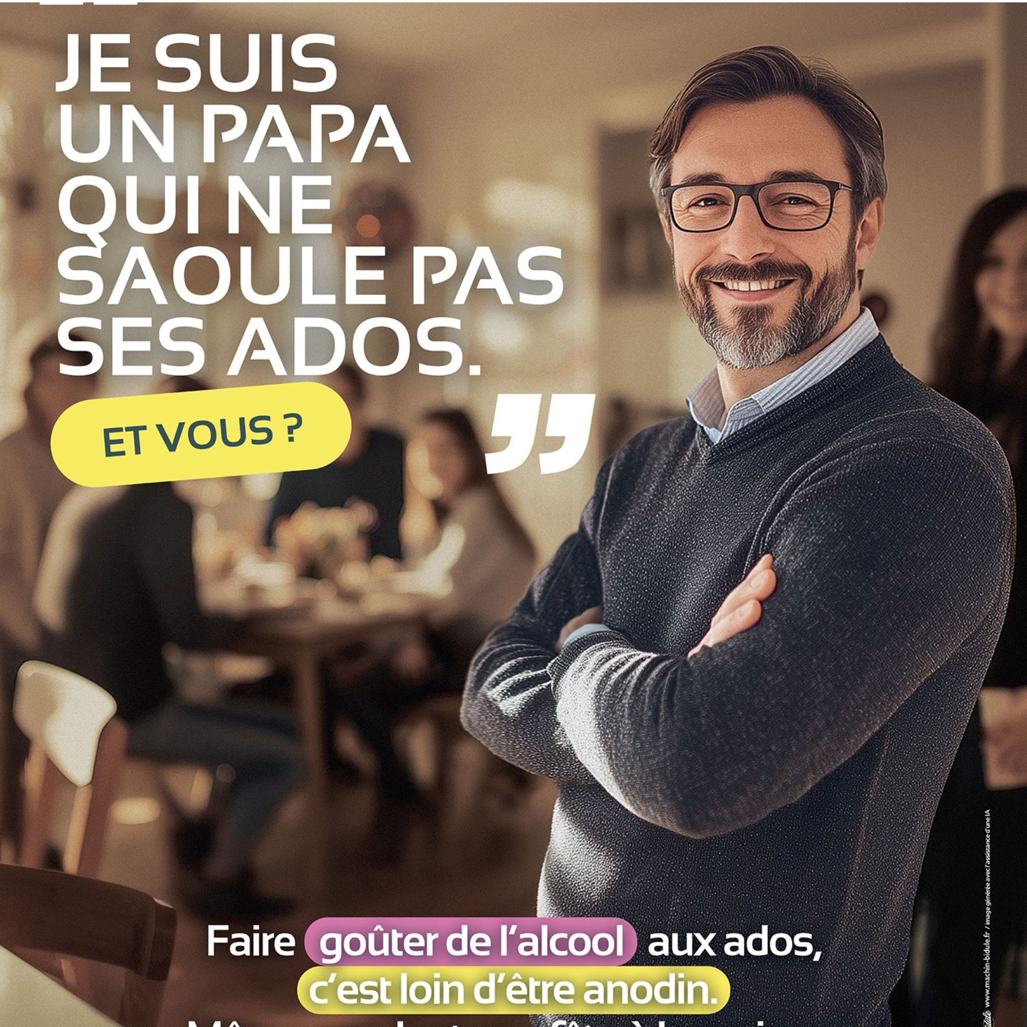 « Je suis un papa qui ne saoule pas son ado, et vous ? »