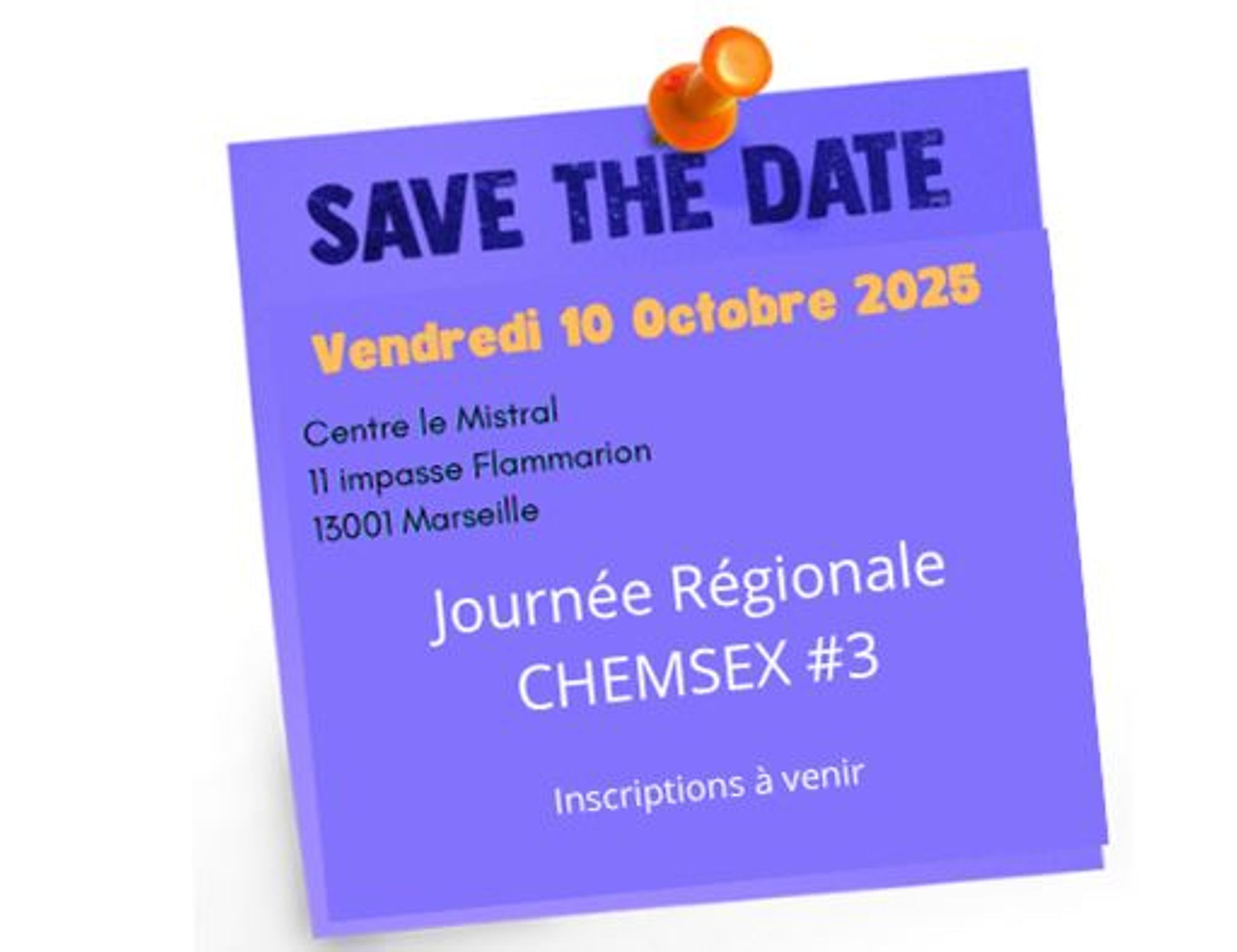 Save The Date : journée Chemsex