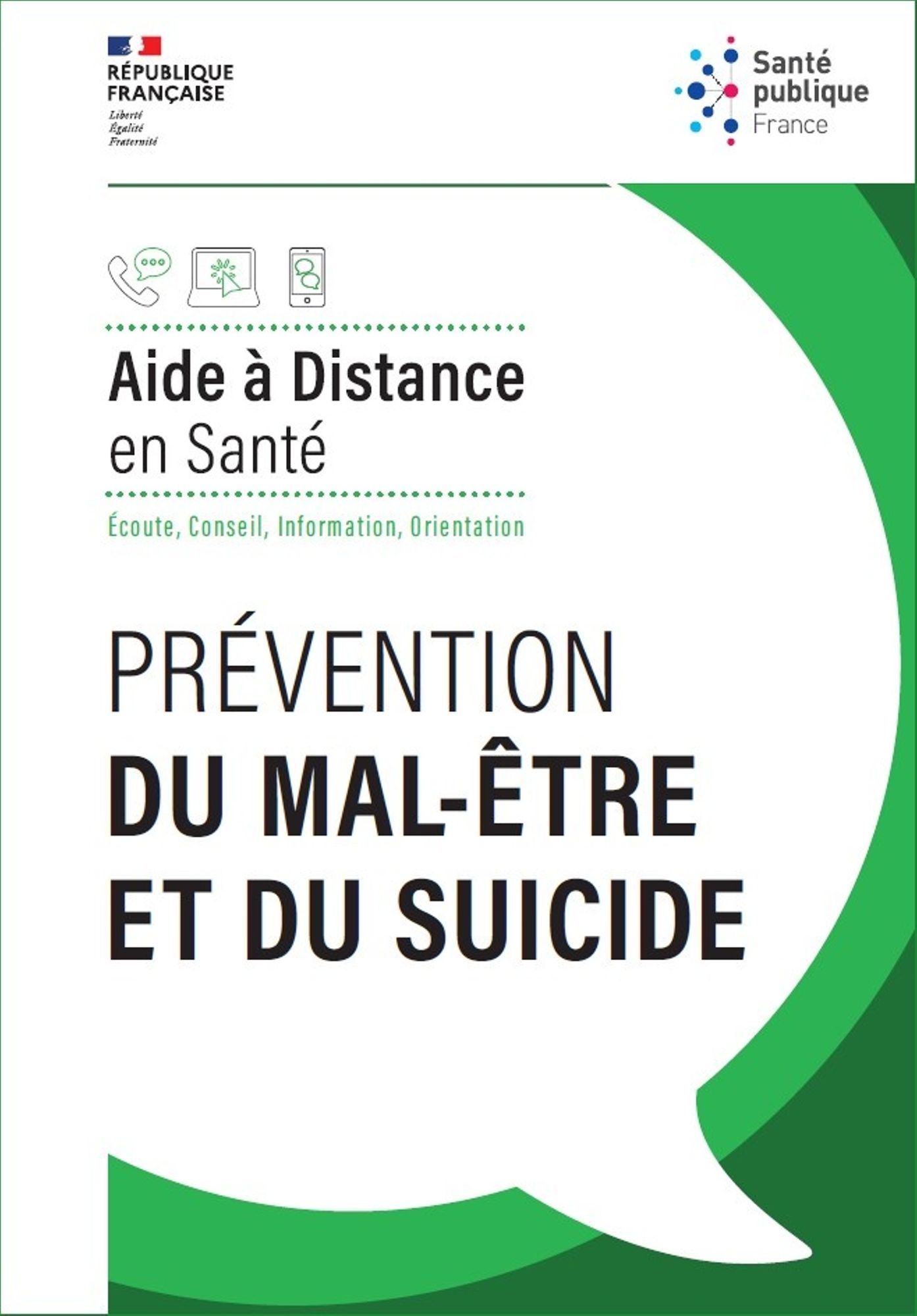 Prévention du mal-être du suicide aide à distance en santé. Mise à jour 2025