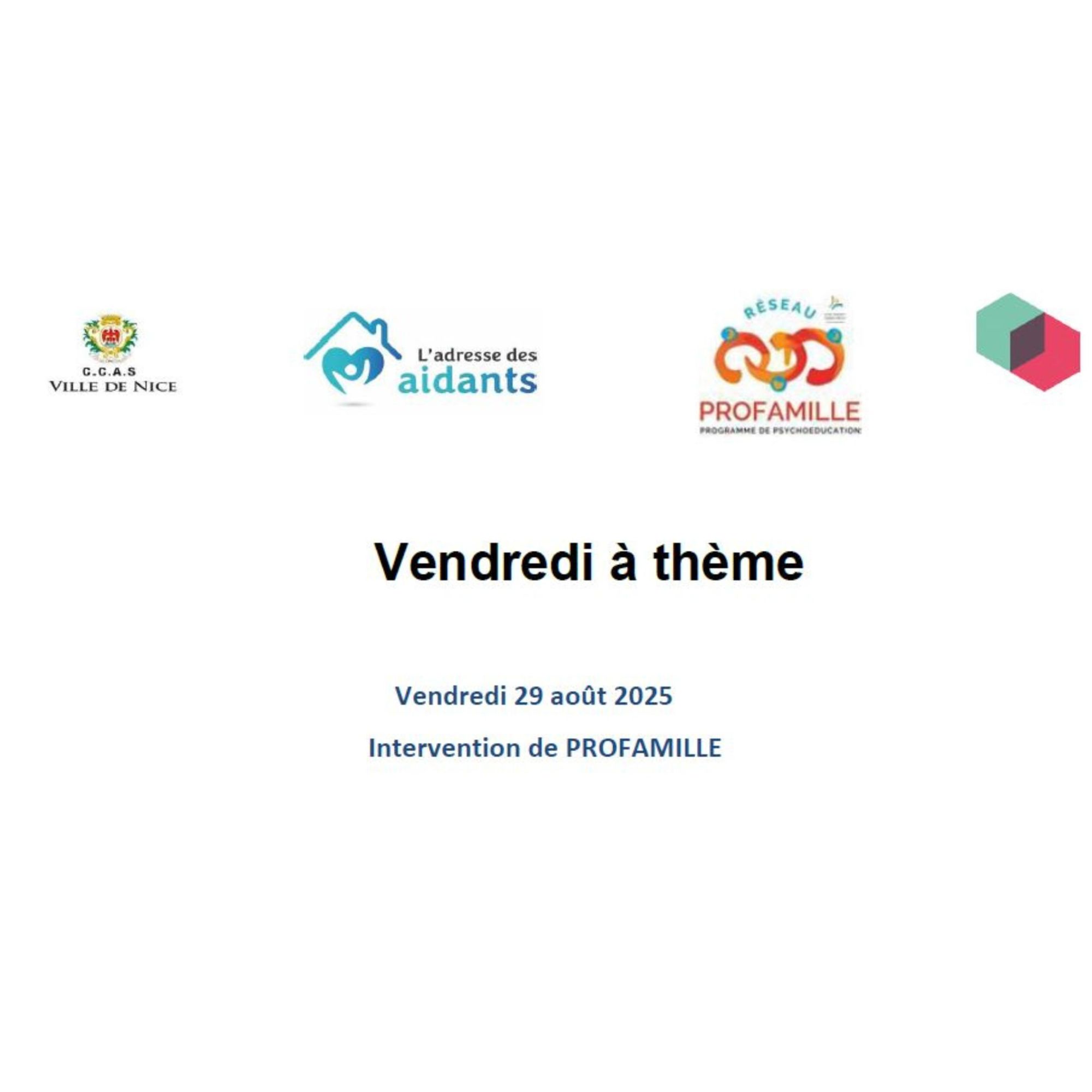 Profamille Vendredi à thème