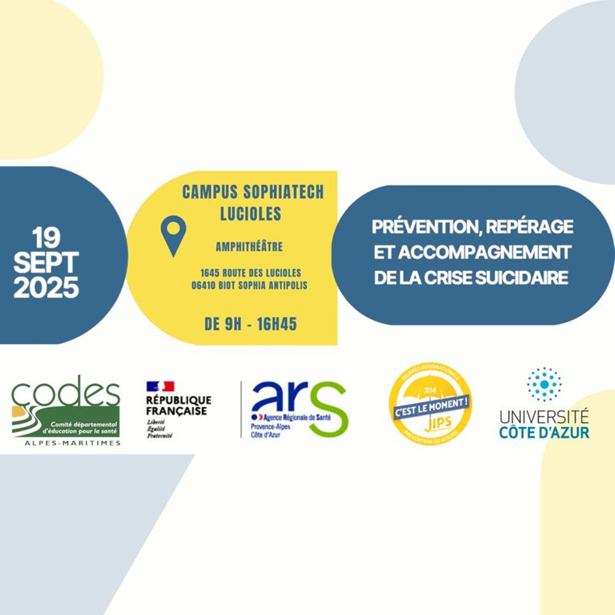 Journée dédiée à la prévention, au repérage et à l’accompagnement de la crise suicidaire