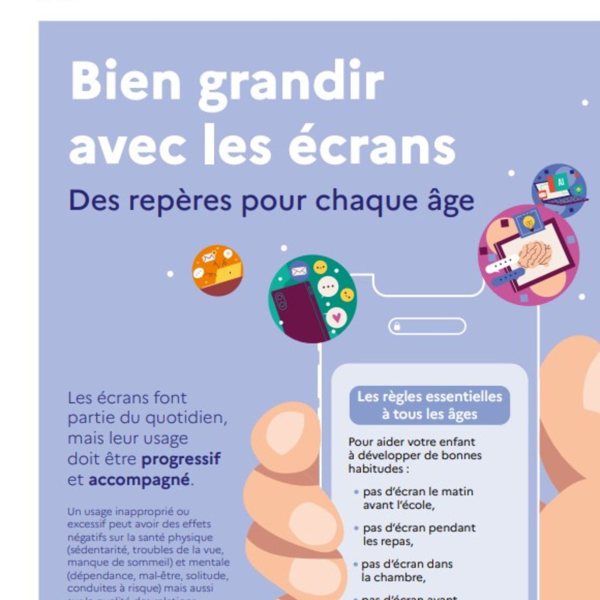 Bien grandir avec les écrans : des repères pour chaque âge