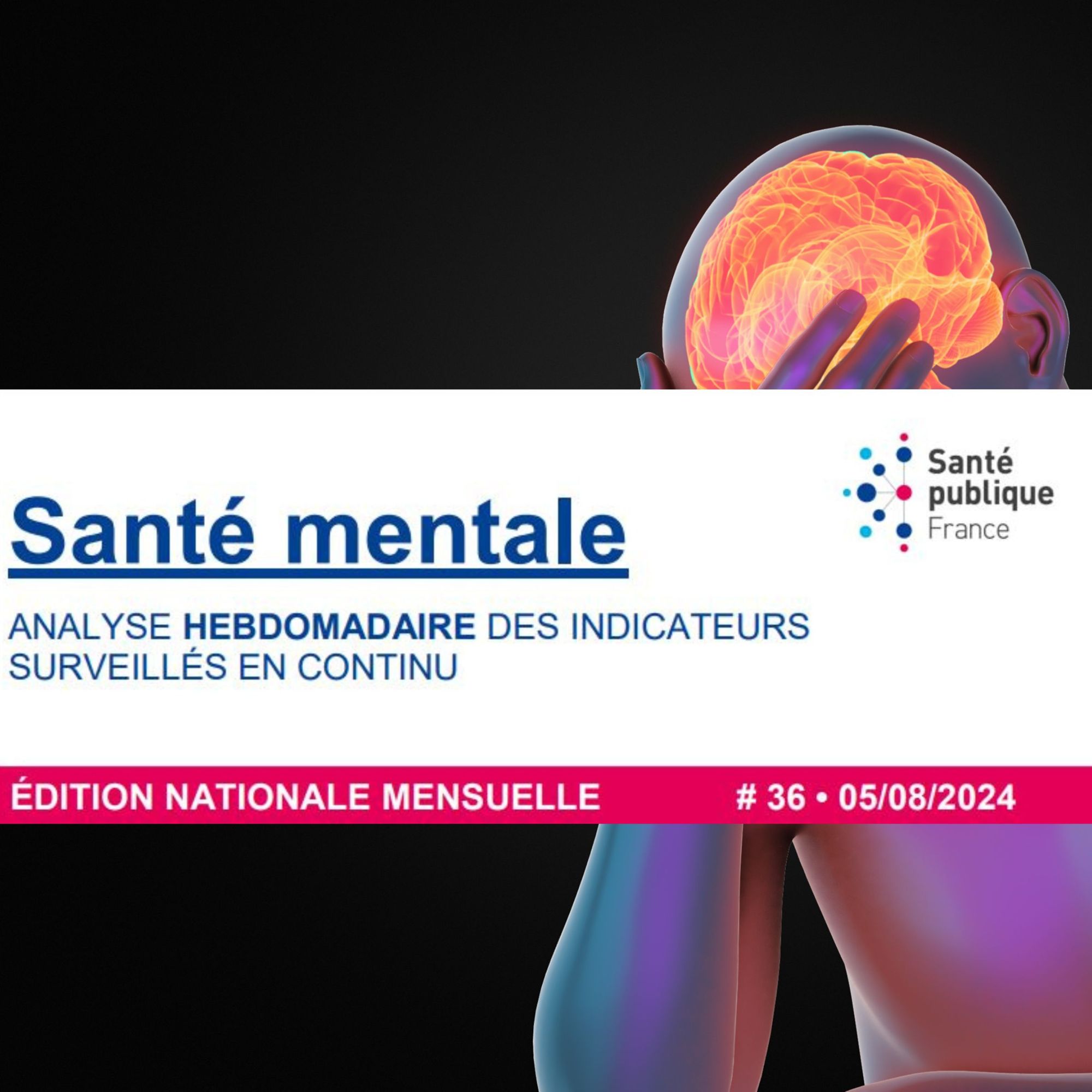 Bulletin de la Santé mentale. Analyse hebdomadaire des indicateurs surveillés en continu.