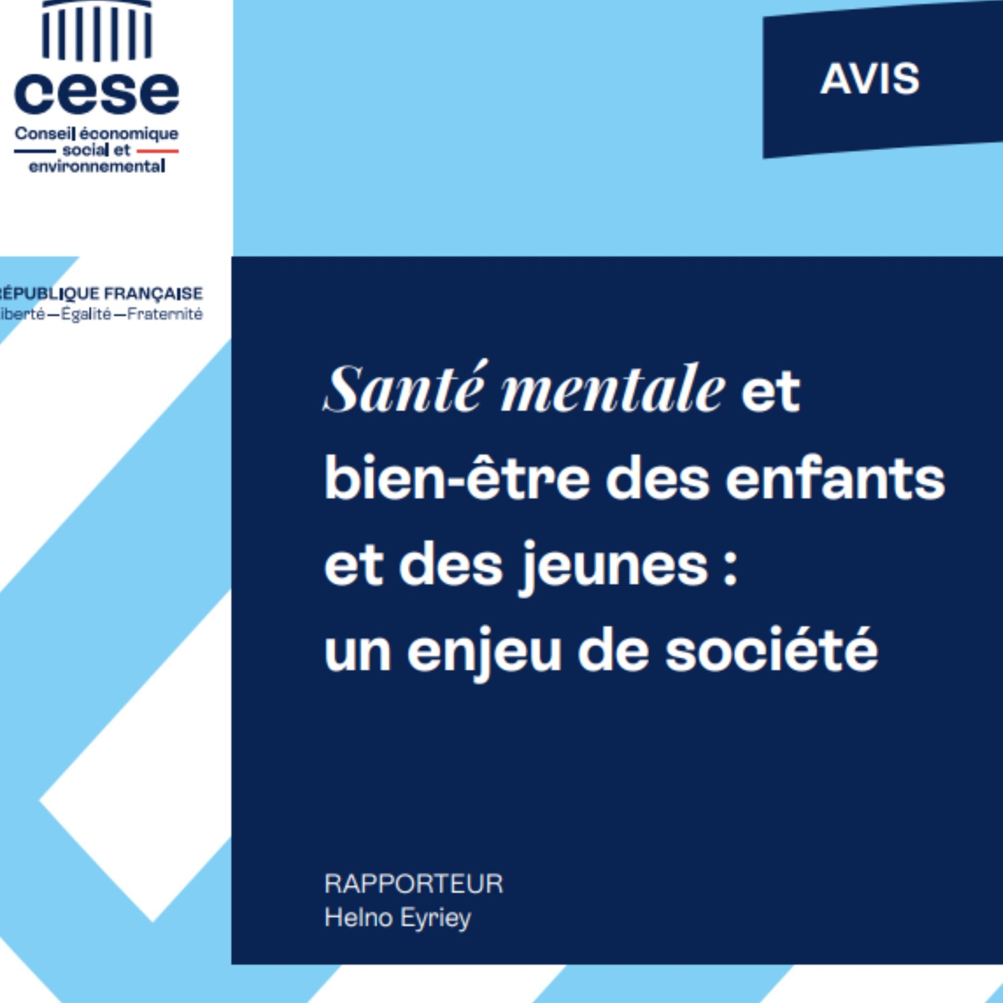 Santé mentale et bien-être des enfants et des jeunes : un enjeu de société