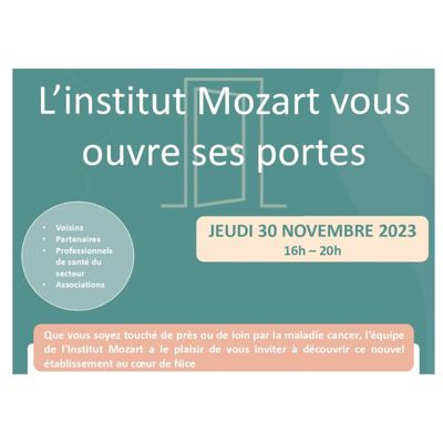 Journée « Portes ouvertes, Expo, Atelier » à l’Institut Mozart