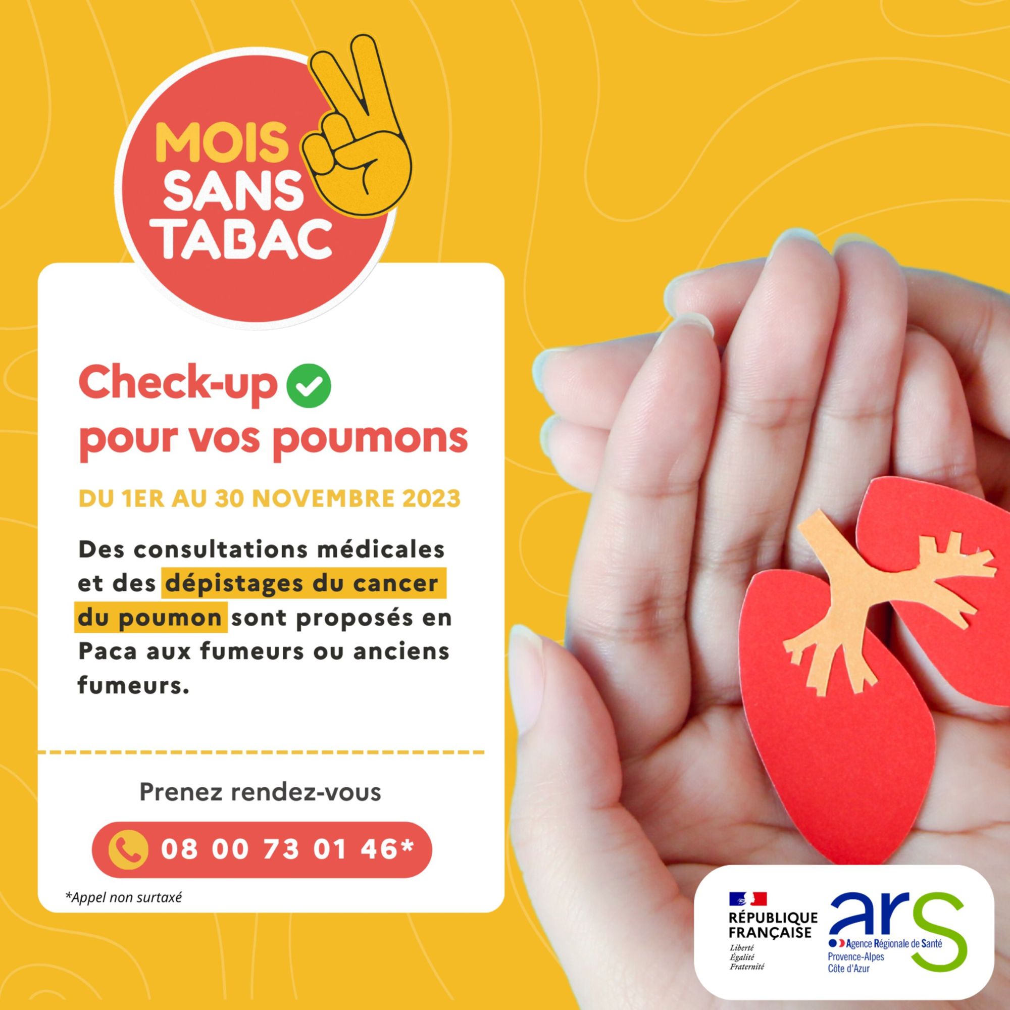 Le dispositif de dépistage "Check-up pour vos poumons"