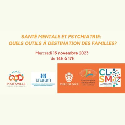 Conférence "Santé mentale et psychiatrie : Quels outils à destination des familles"