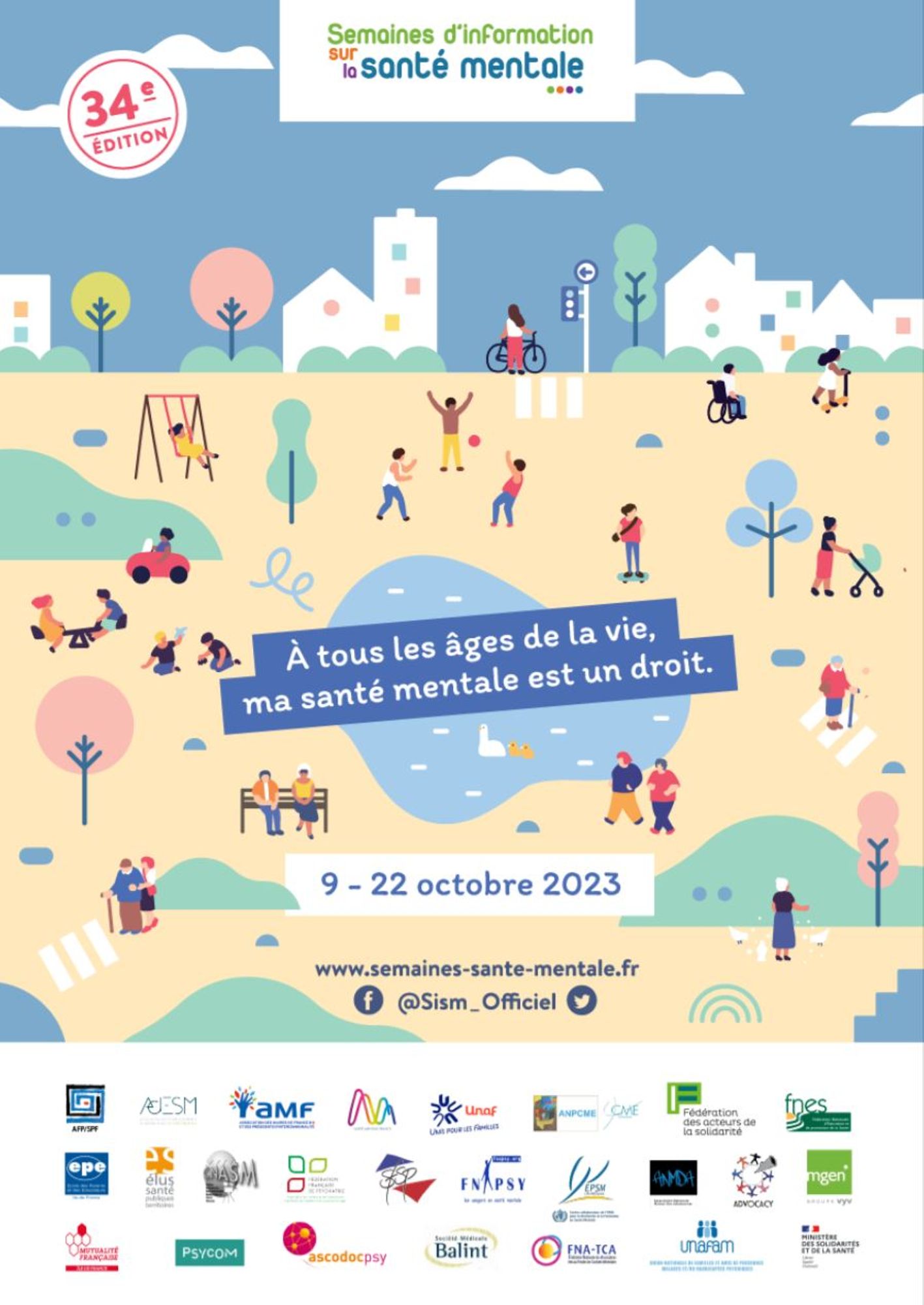 34e édition des Semaines d’information sur la santé mentale « A tous les âges de la vie, ma santé mentale est un droit »
