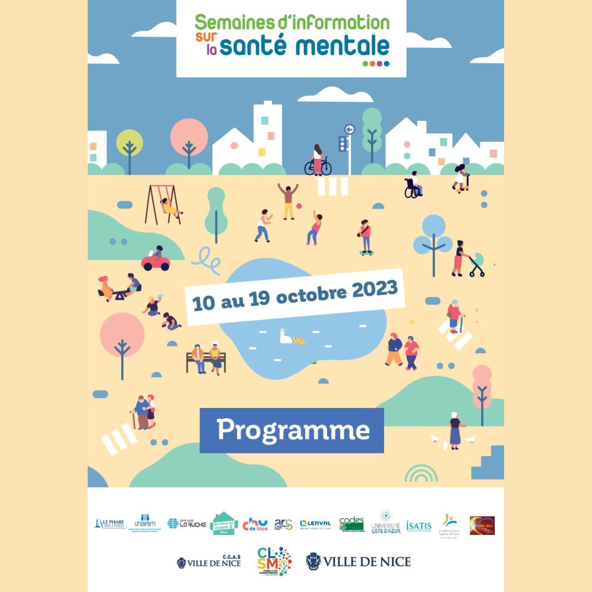 SISM 2023 "A tous les âges de la vie, ma santé mentale est un droit ! " Nice