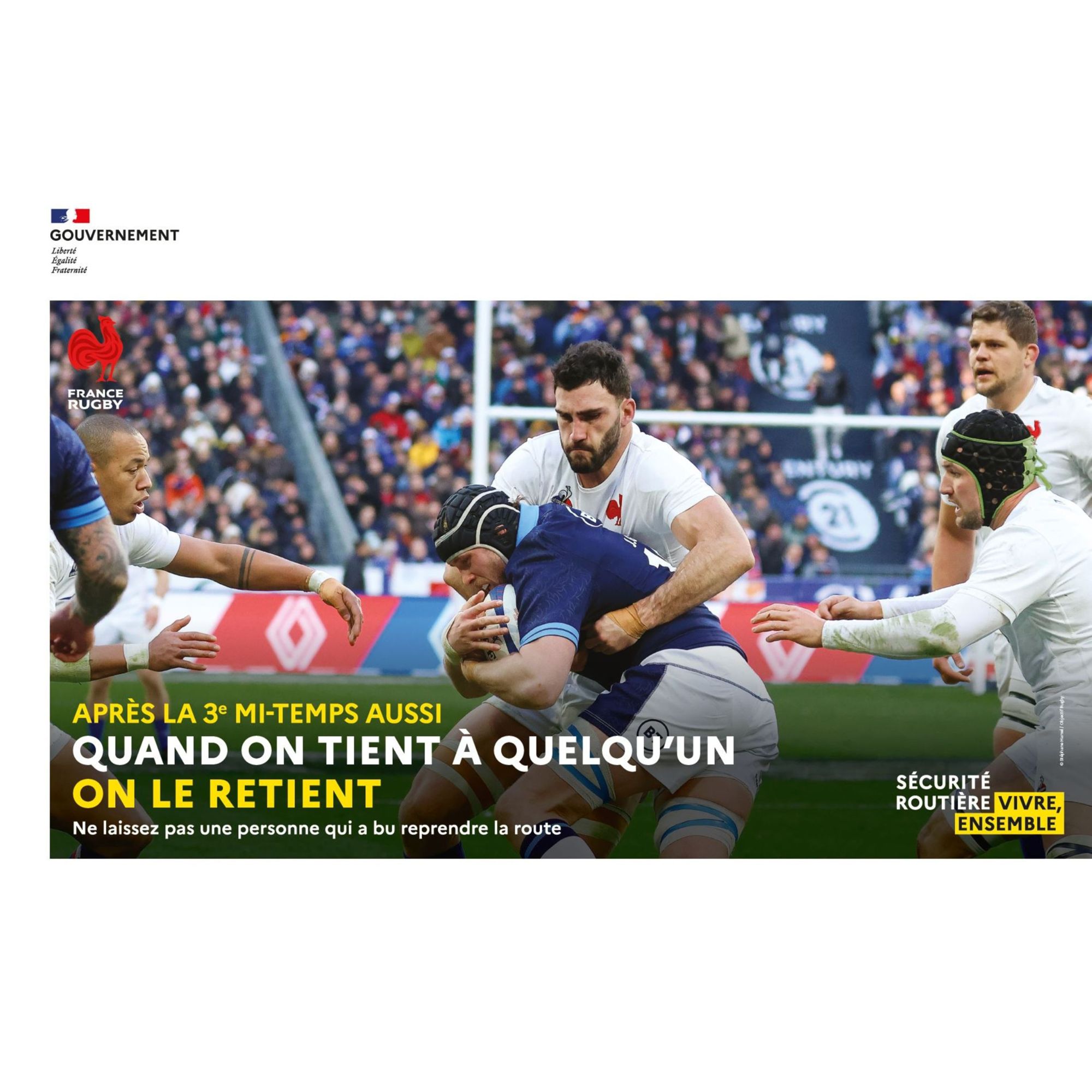 Quand on tient à quelqu'un, on le retient, et après la 3e mi-temps aussi !