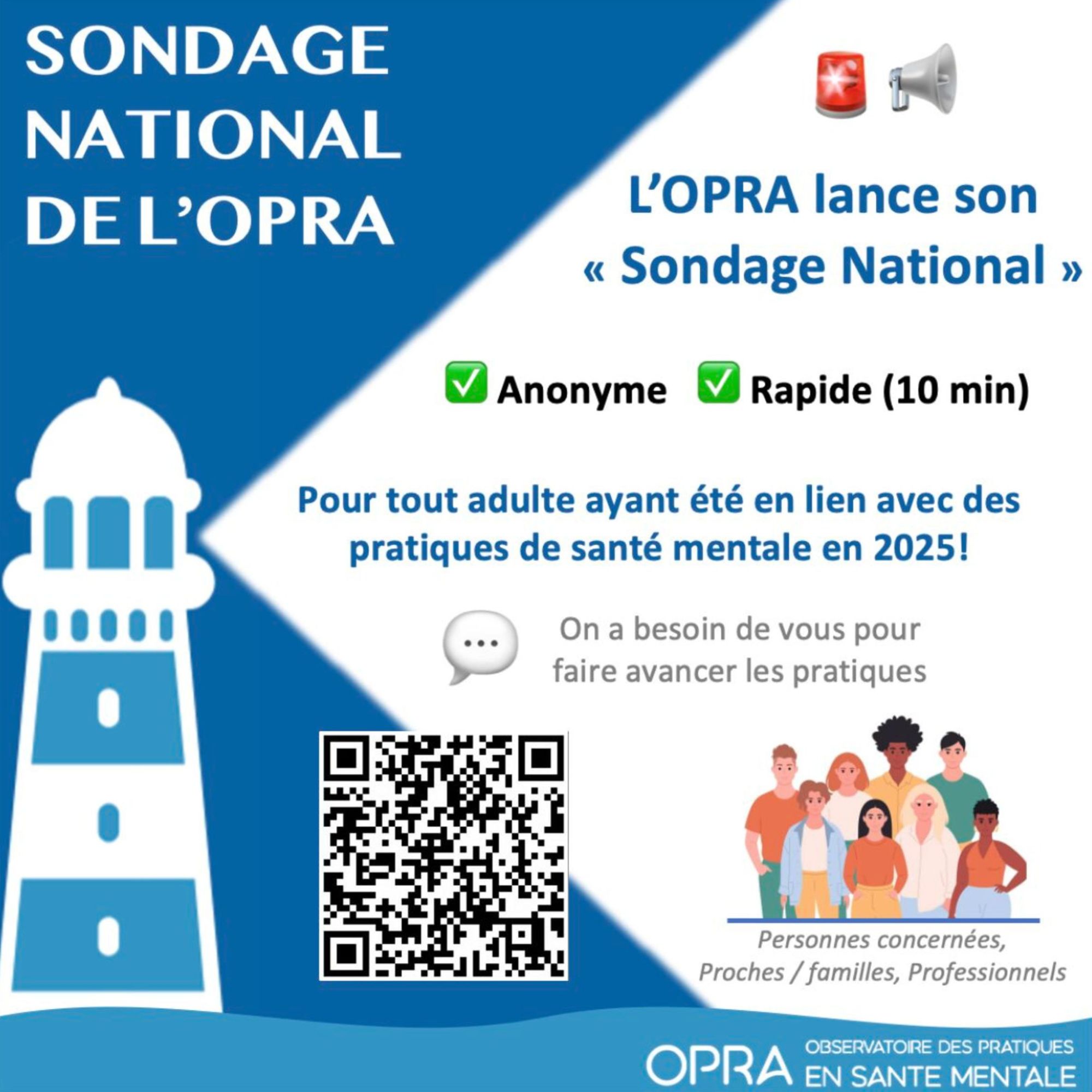 L’Observatoire des Pratiques en Santé Mentale lance un grand questionnaire national, rapide et anonyme
