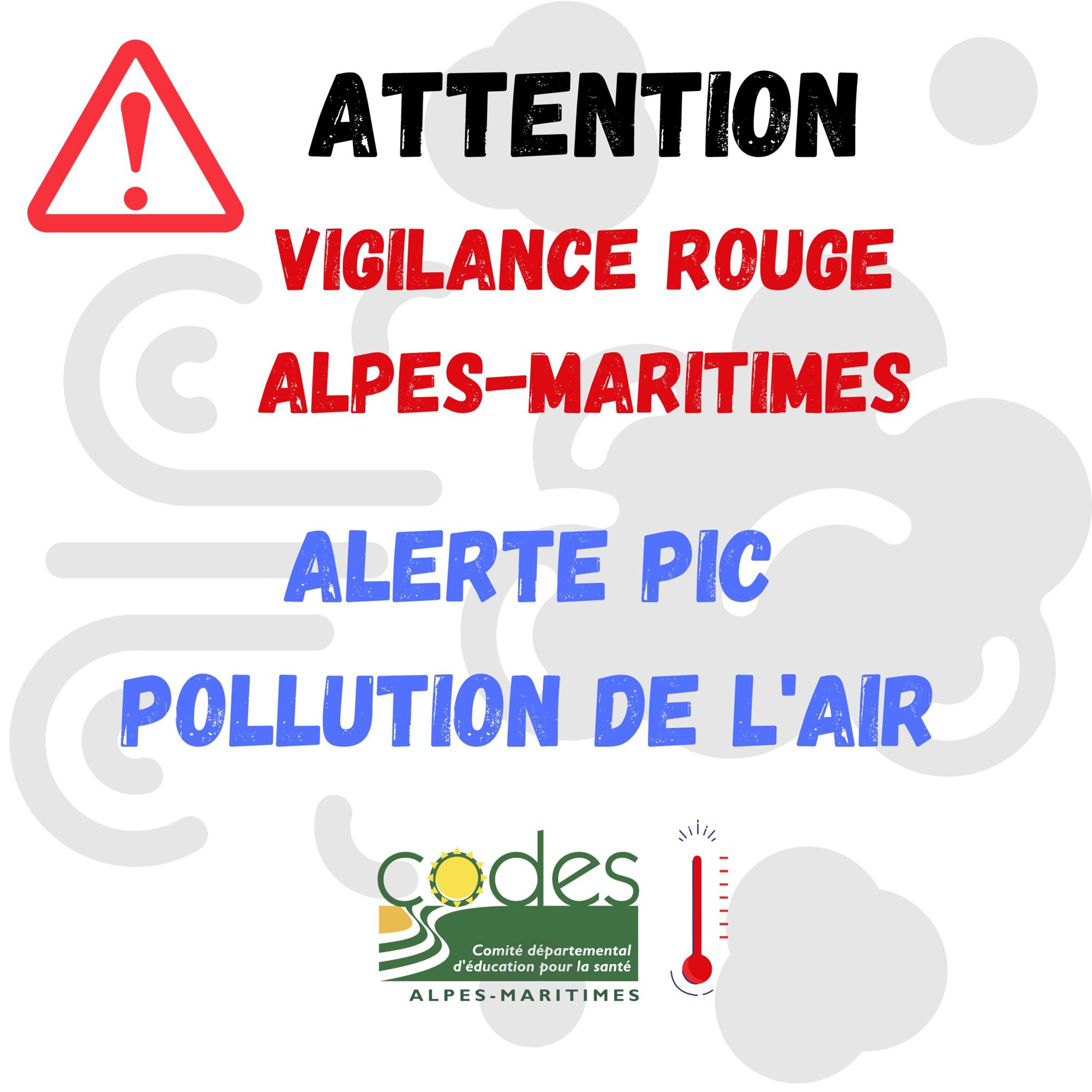 Alerte pic pollution de l'air "Vigilance rouge niveau 2"