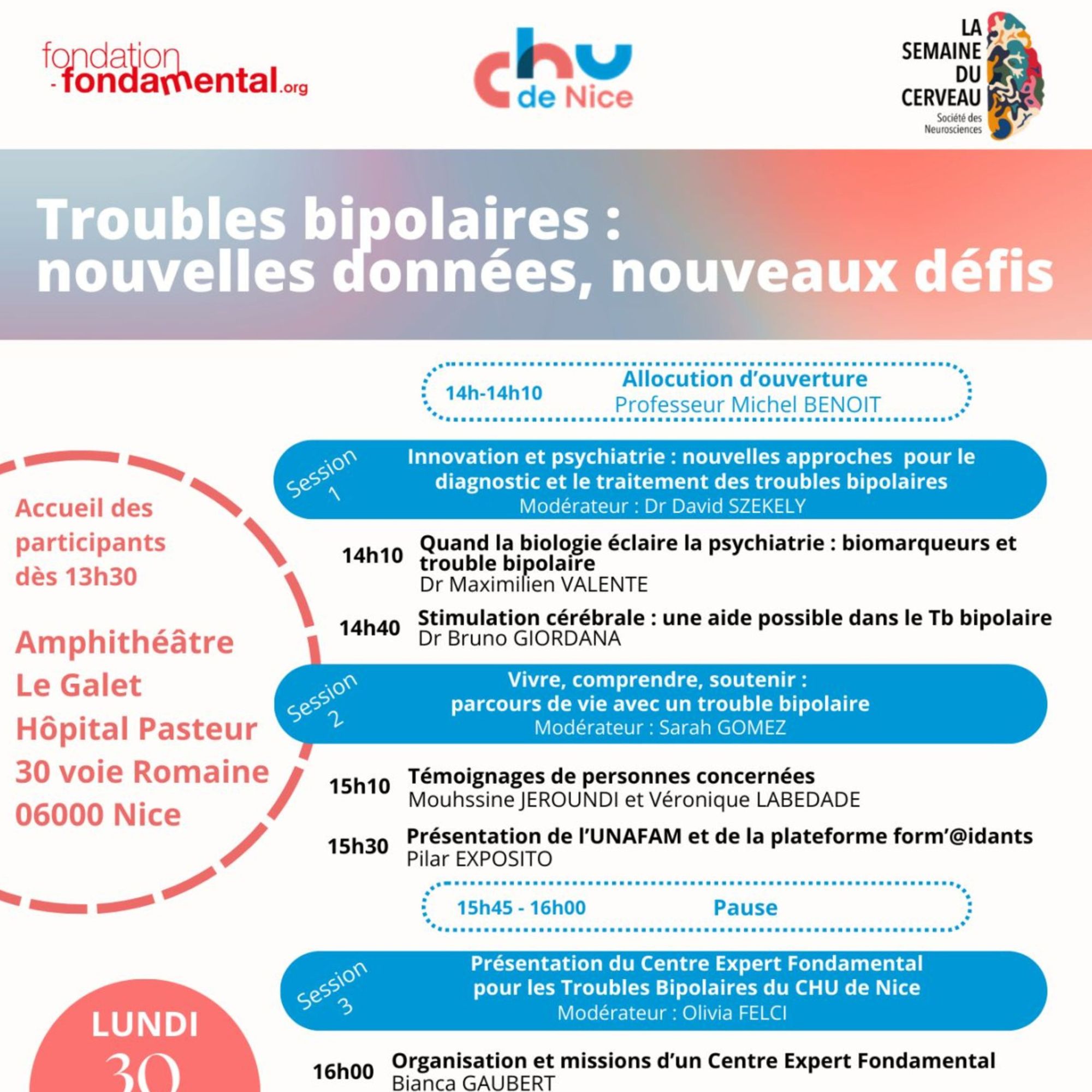 Semaine du Cerveau 2026 à Nice – 3 rendez-vous pour parler santé mentale !