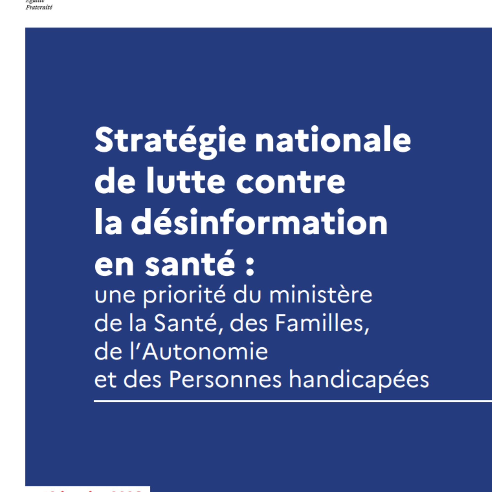 Stratégie nationale de lutte contre la désinformation en santé