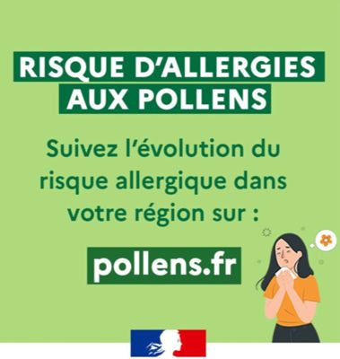 Risque d'allergies aux pollens