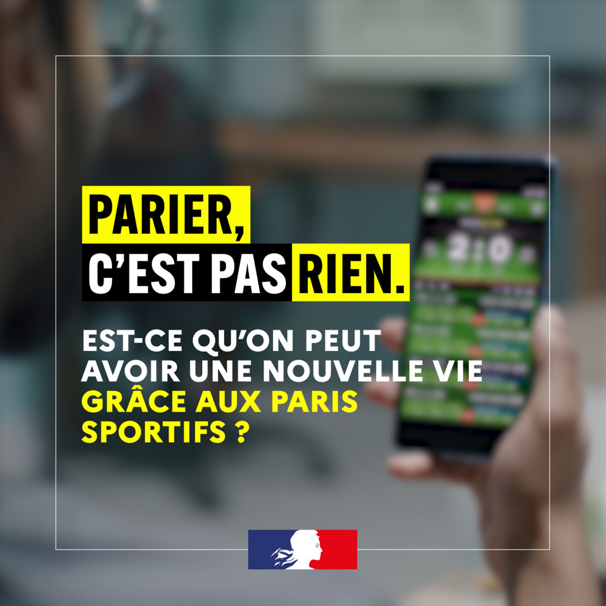 Campagne de prévention "Parier c’est pas rien".