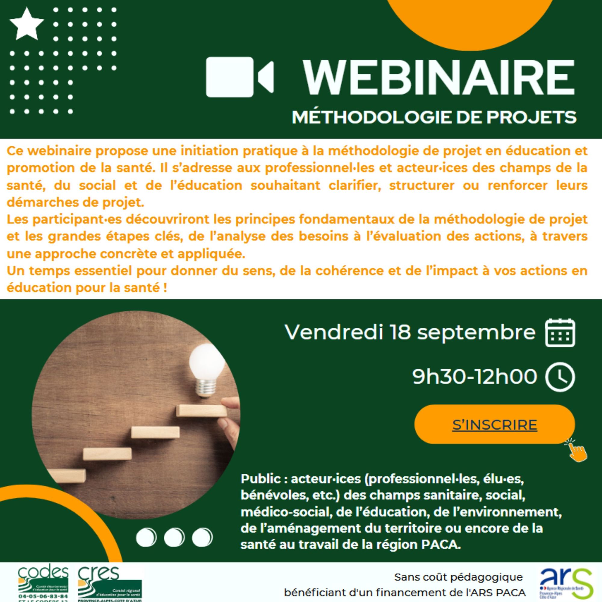 Webinaire : Méthodologie de projets