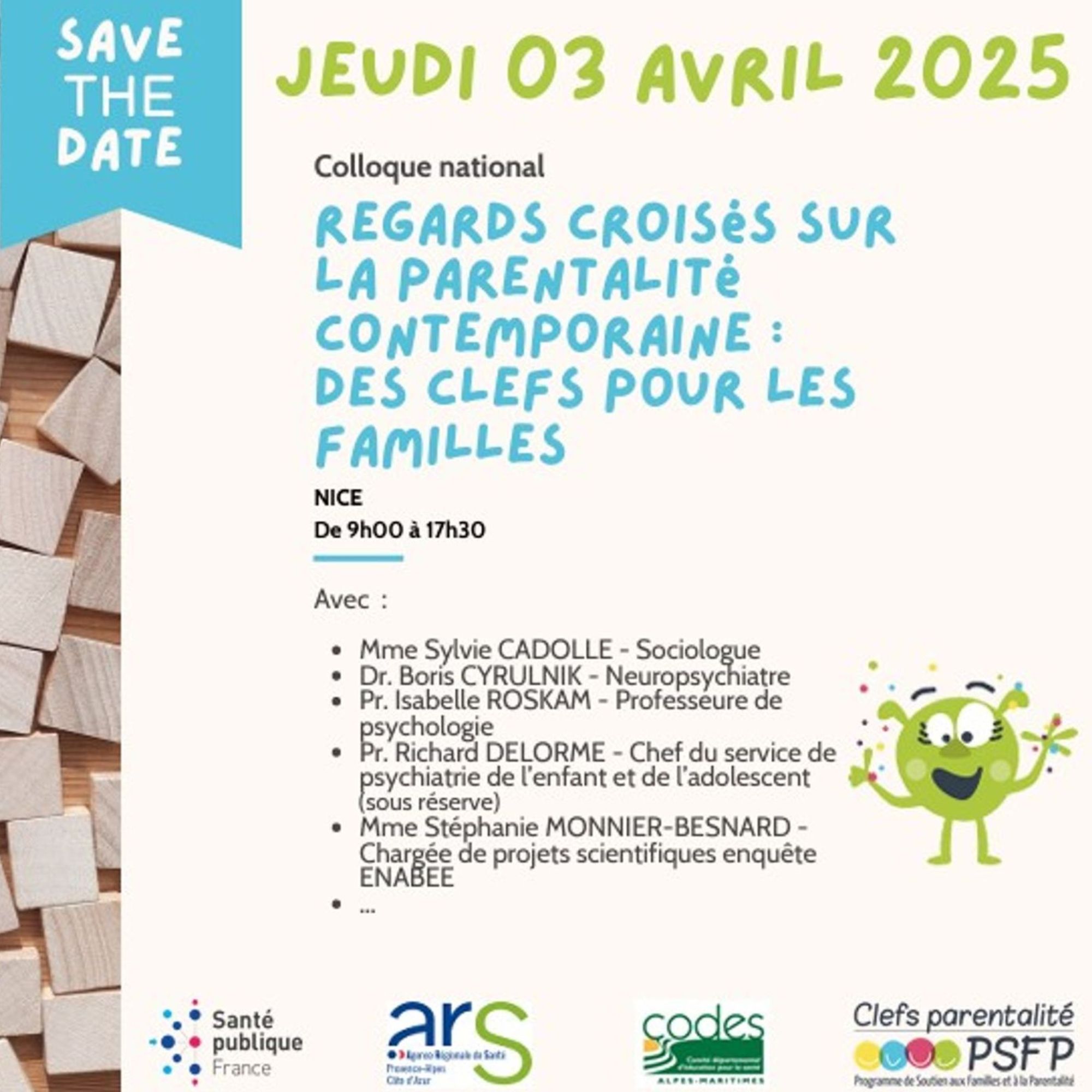 Colloque national : « Regards croisés sur la parentalité contemporaine : Des clefs pour les familles »