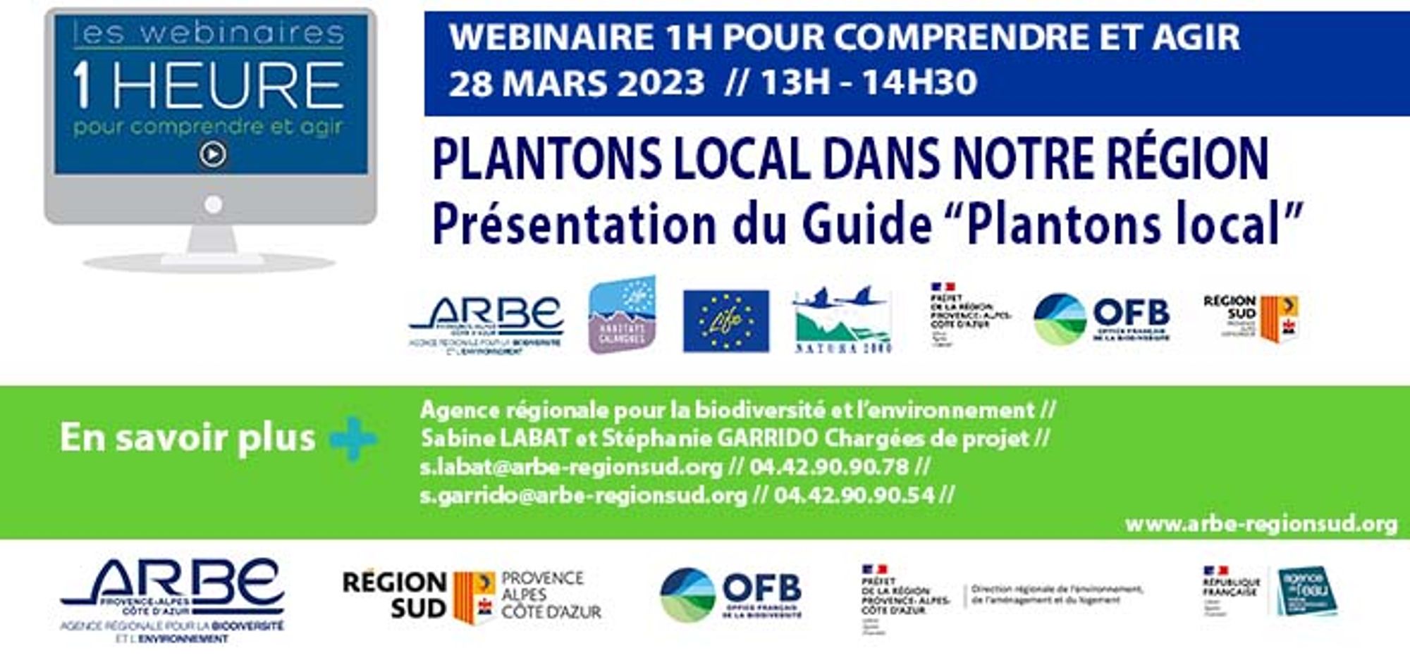 Webinaire 1 h pour comprendre : Présentation Guide Plantons local