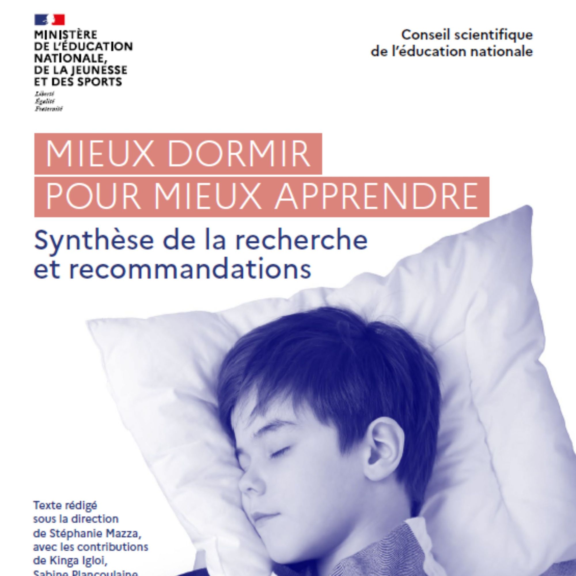 Mieux dormir pour mieux apprendre. 