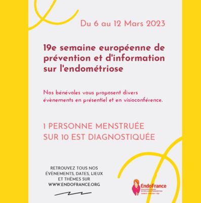 19e Semaine Européenne de Prévention et d’Information sur l’endométriose