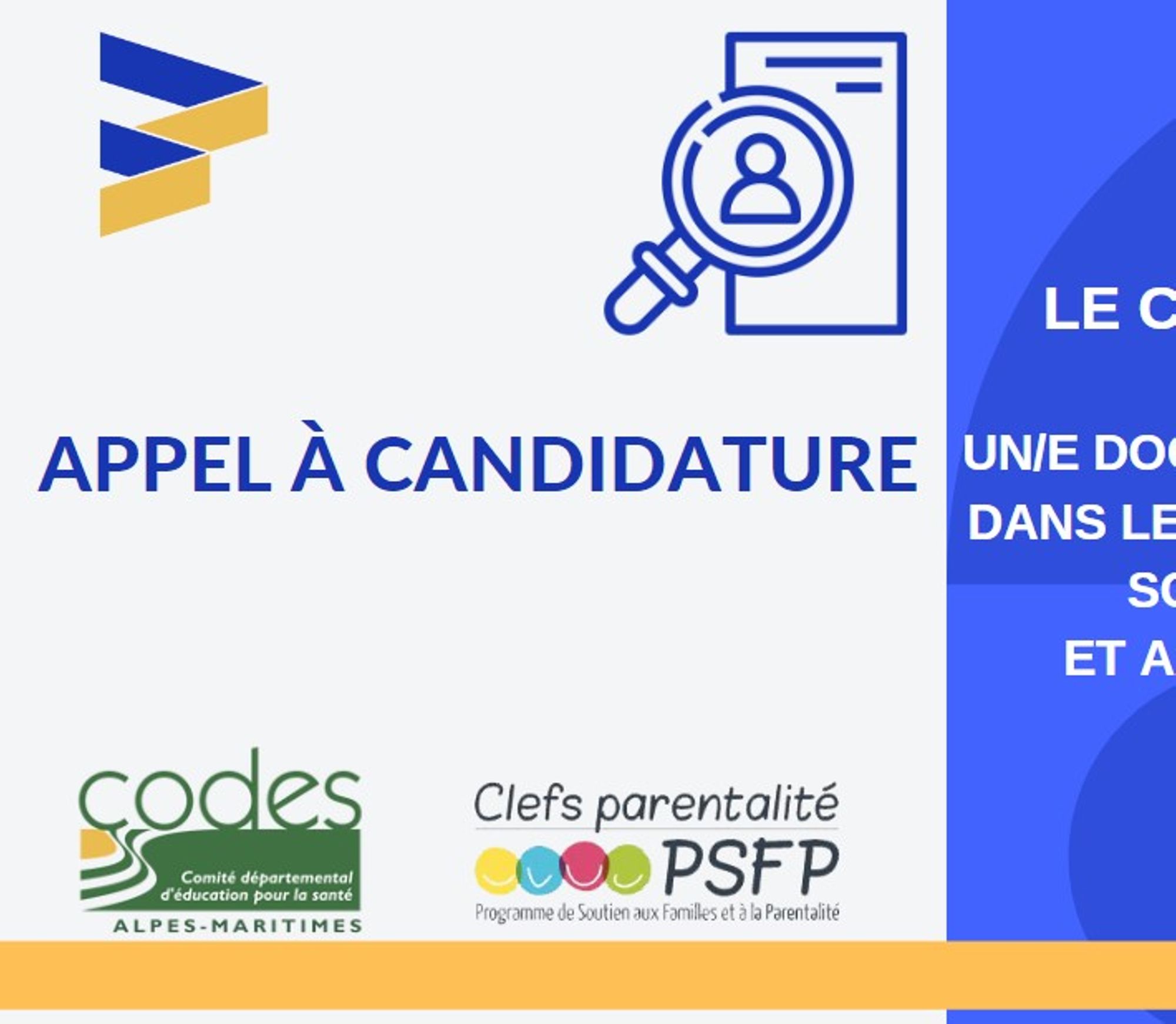 Recrutement un/e documentaliste webmaster dans le cadre du programme de soutien aux familles et à la parentalité (PSFP)