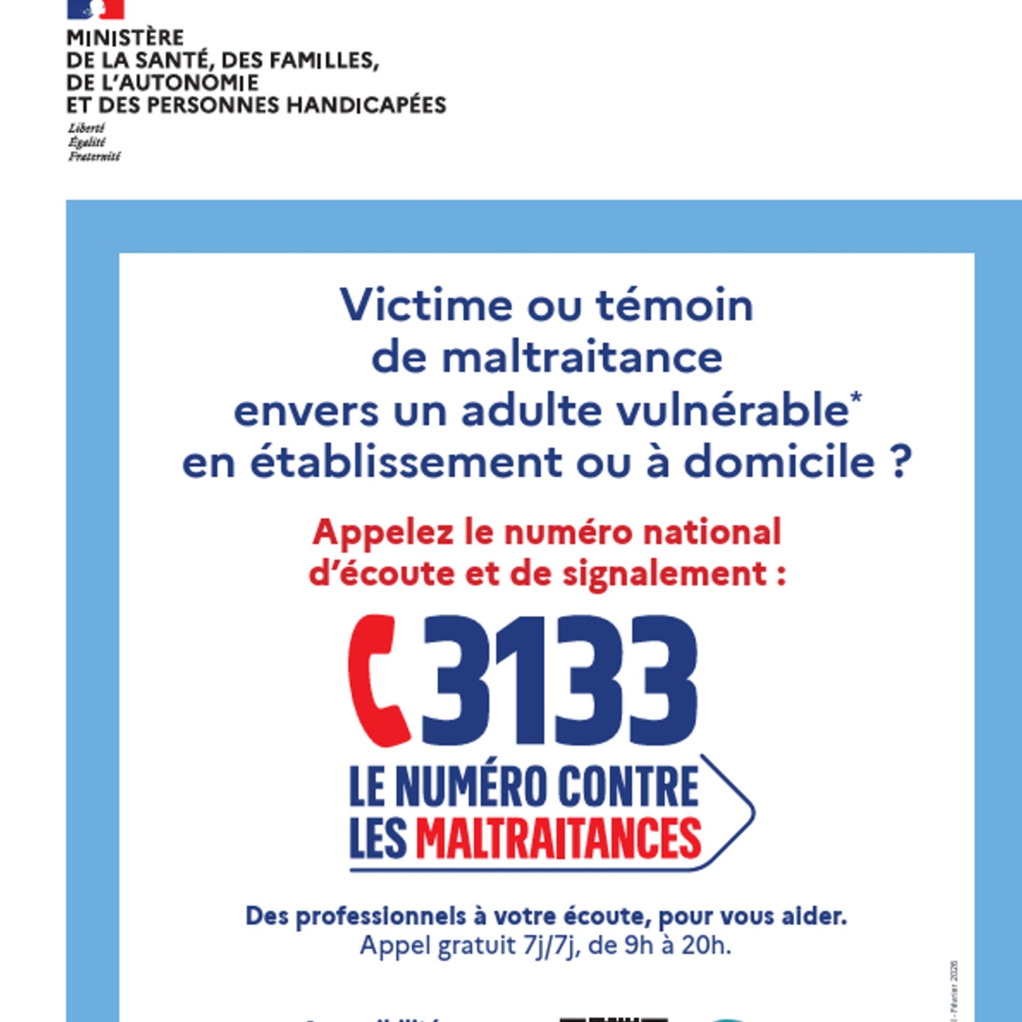 3133, le nouveau numéro contre la maltraitance