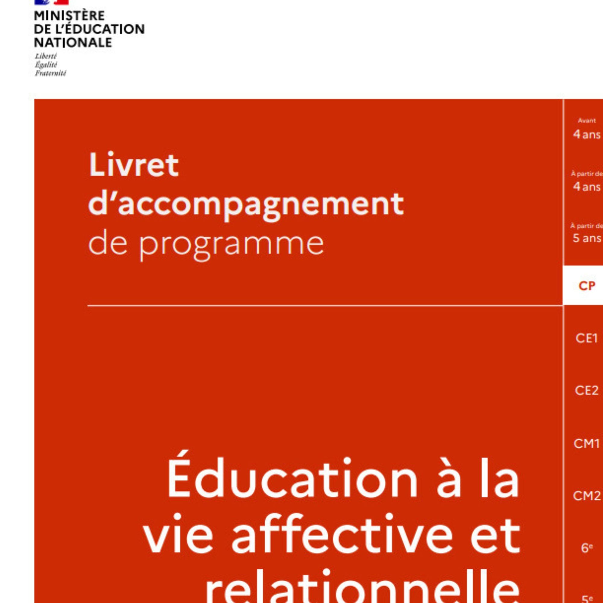 Education à la vie affective et relationnelle. Livret d'accompagnement de programme. CP