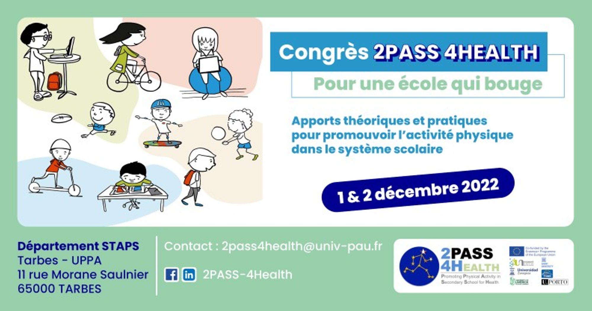 Congrès 2PASS-4Health – Pour une école qui bouge !