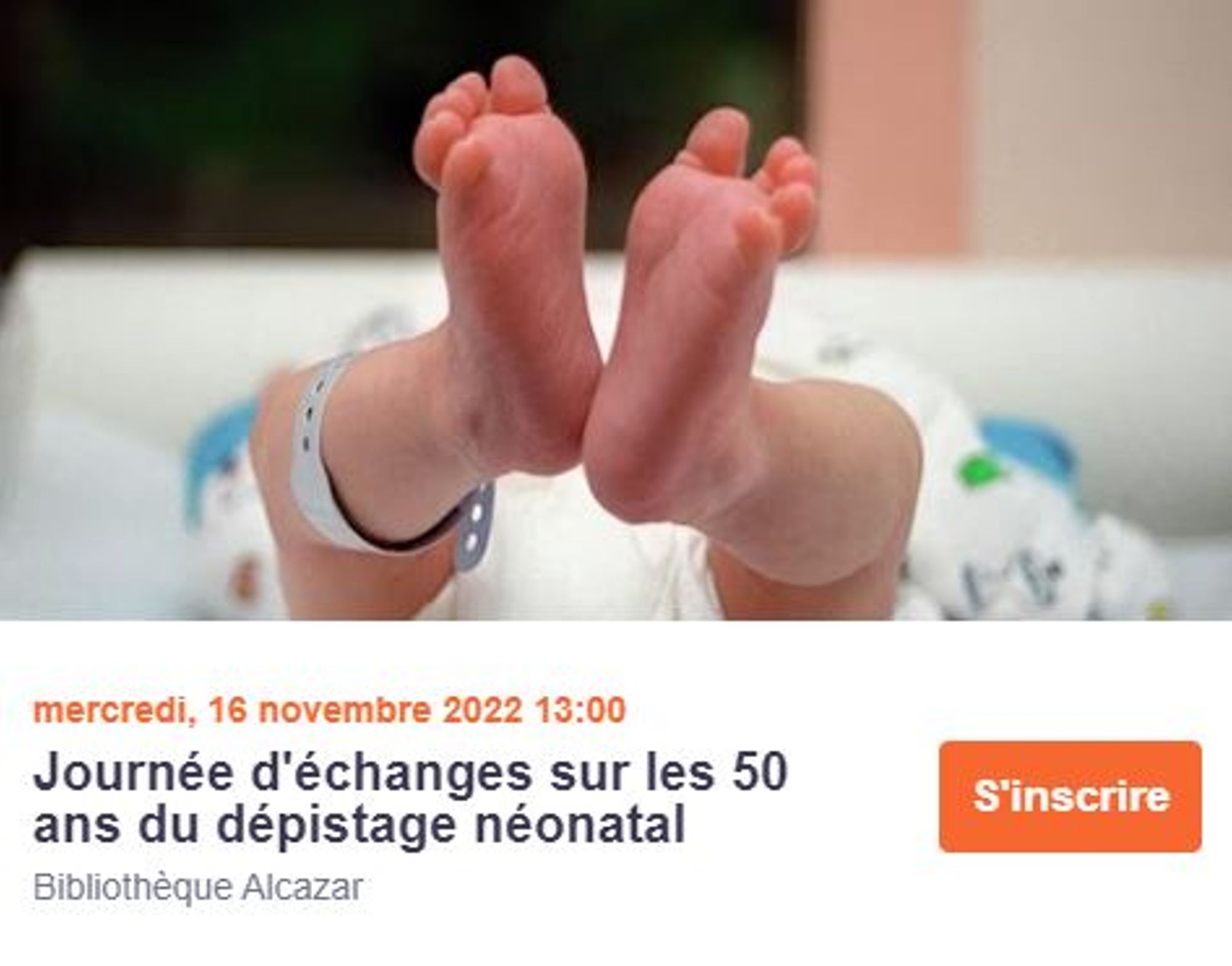 Journée d'échanges sur les 50 ans du dépistage néonatal