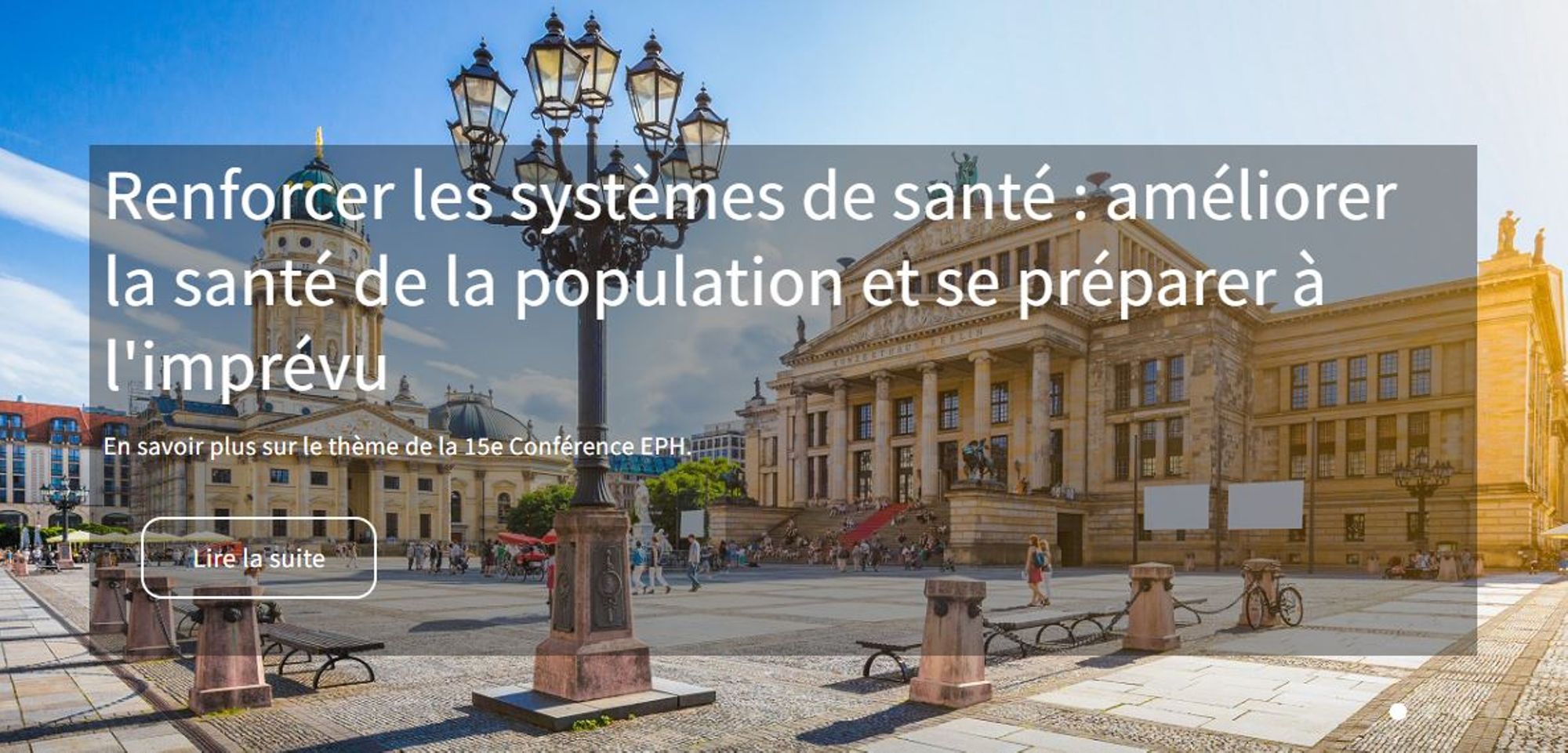 15e Conférence européenne de santé publique 2022