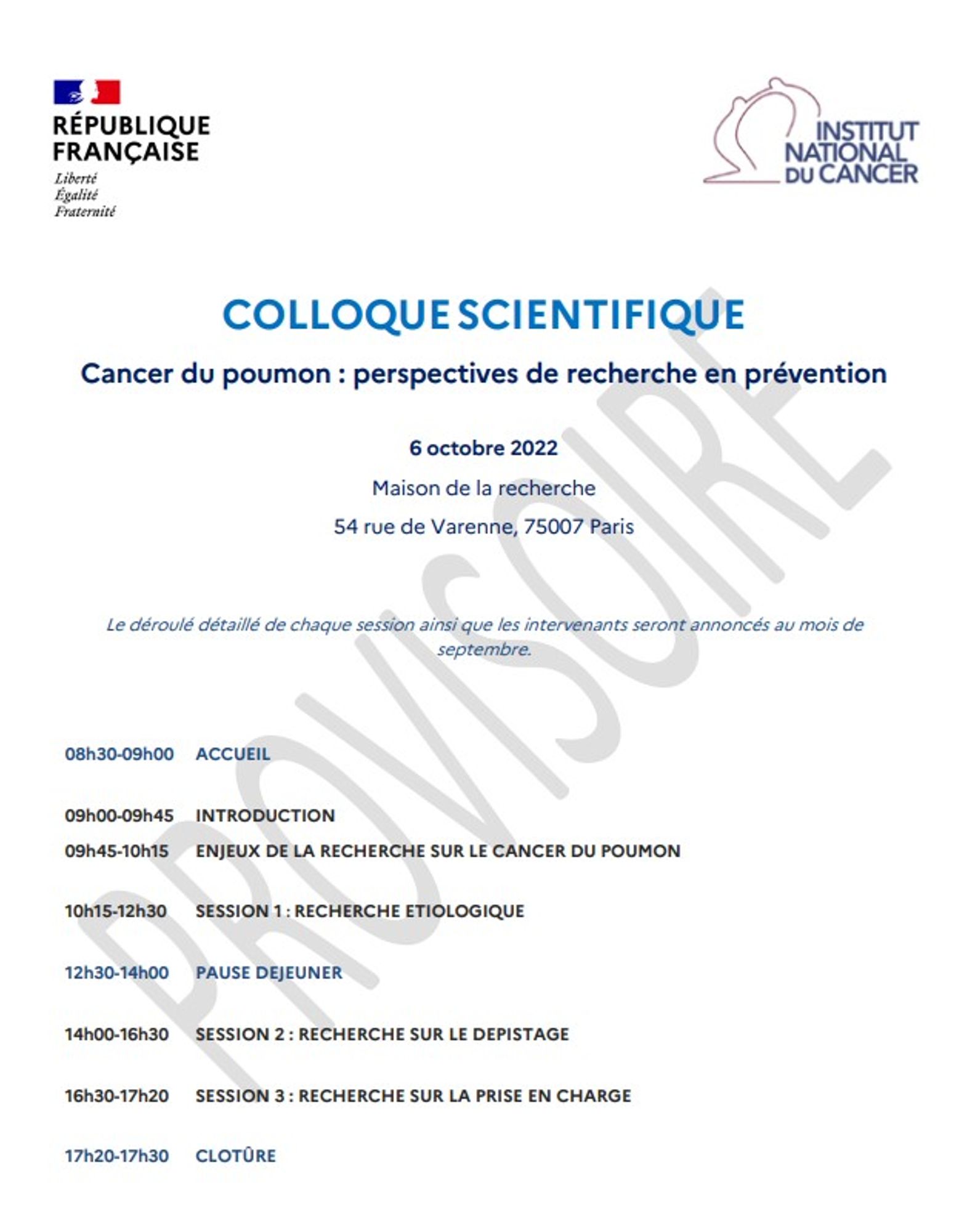 Cancer du poumon : perspectives de recherche en prévention 