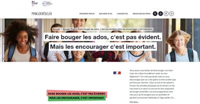 Santé publique France lance une nouvelle campagne : « Faire bouger les ados, c’est pas évident. Mais les encourager c’est important. »