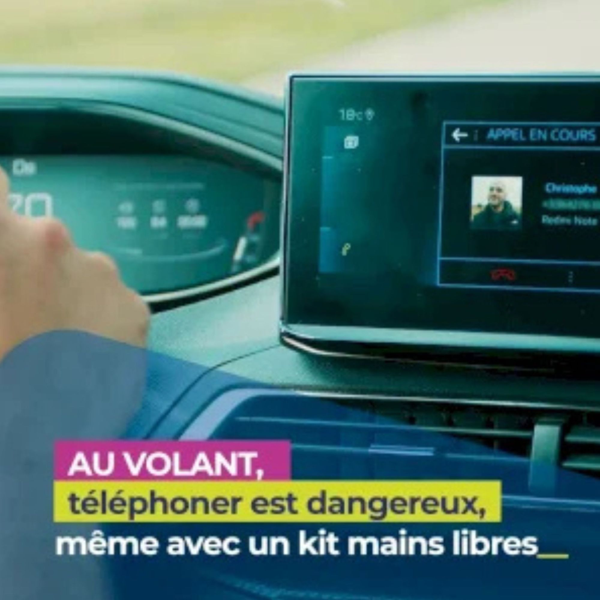 Campagne de prévention routière '' Téléphone au volant ''