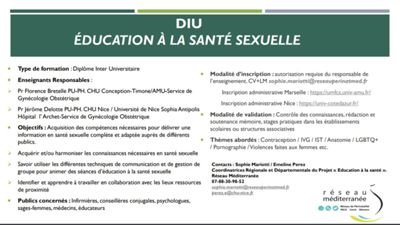DIU Education à la santé sexuelle 2022-2023