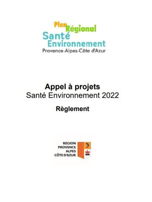 Appel à projets Santé environnement 2022