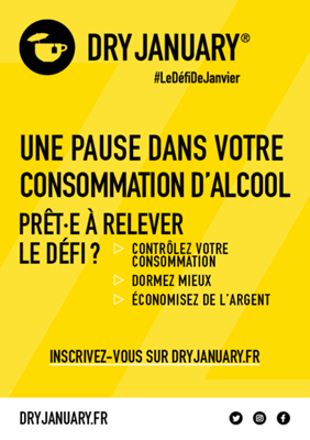 Consommation d’alcool : évaluation de la 1re édition du Défi de janvier - Dry January en France en 2020