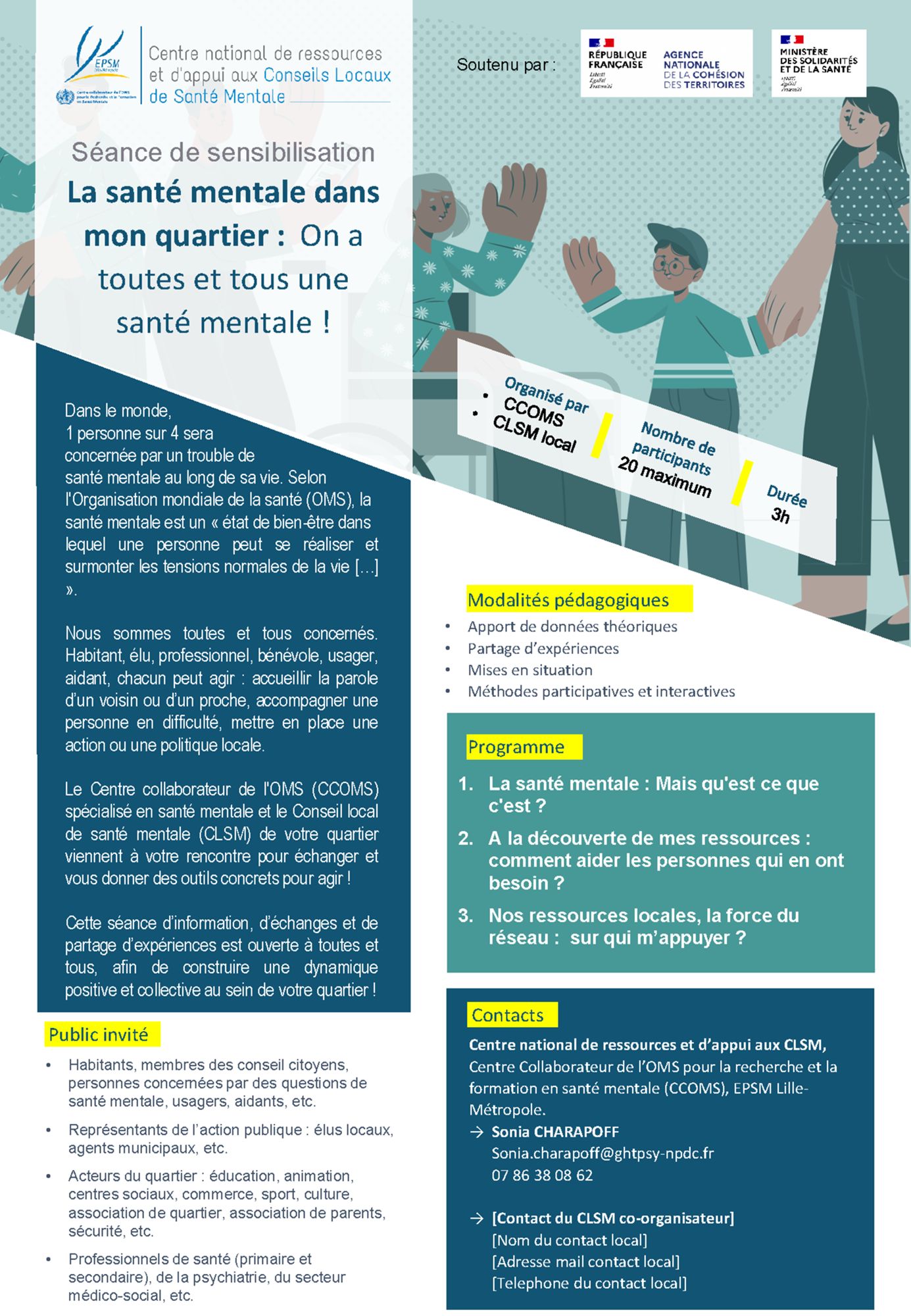 Santé Mentale dans mon quartier : on a toutes et tous une santé mentale ! 