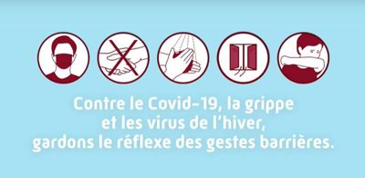 Contre le Covid-19, la grippe et les virus de l’hiver, gardons le réflexe des gestes barrières