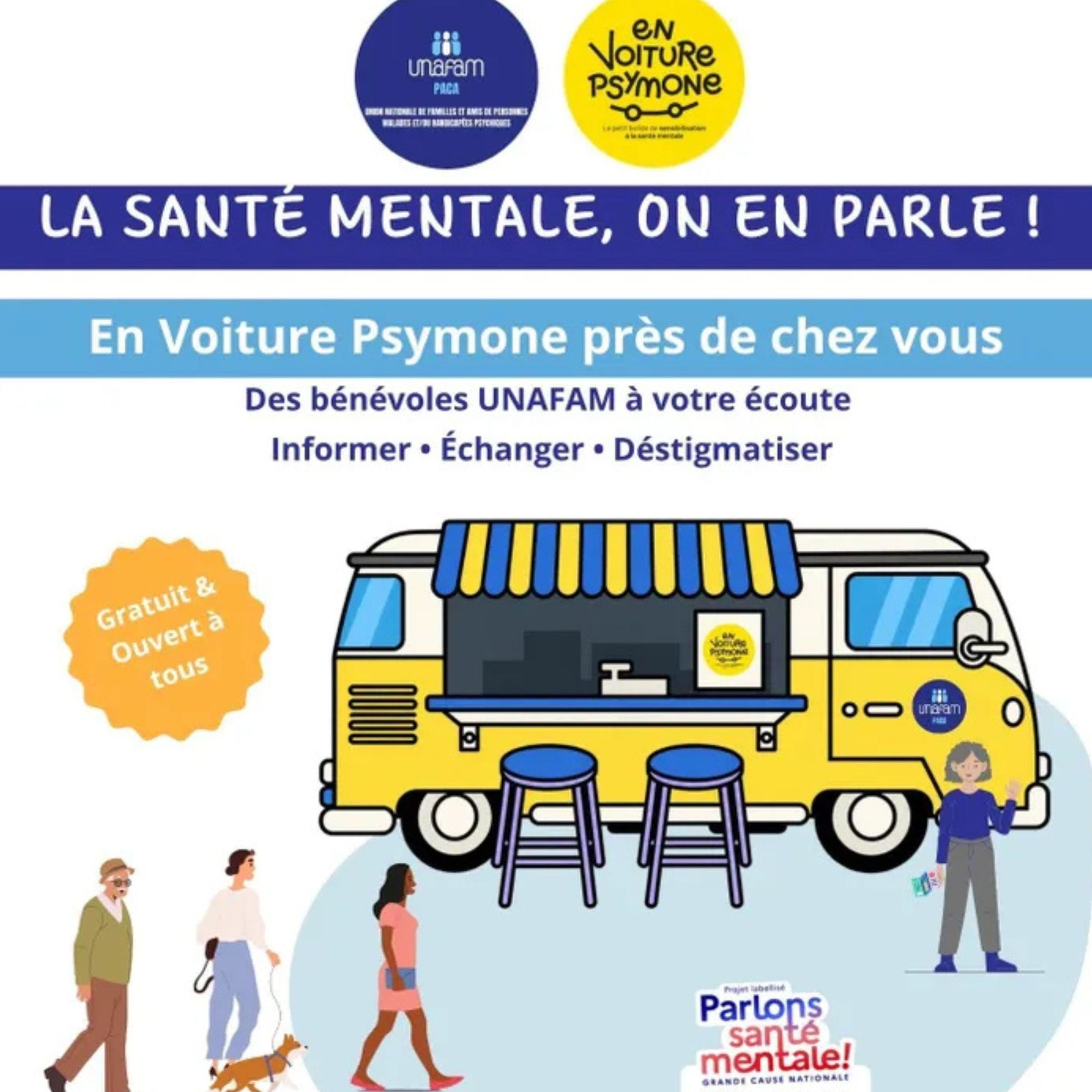 En voiture Psymone : circuit itinérant régional sur la santé mentale