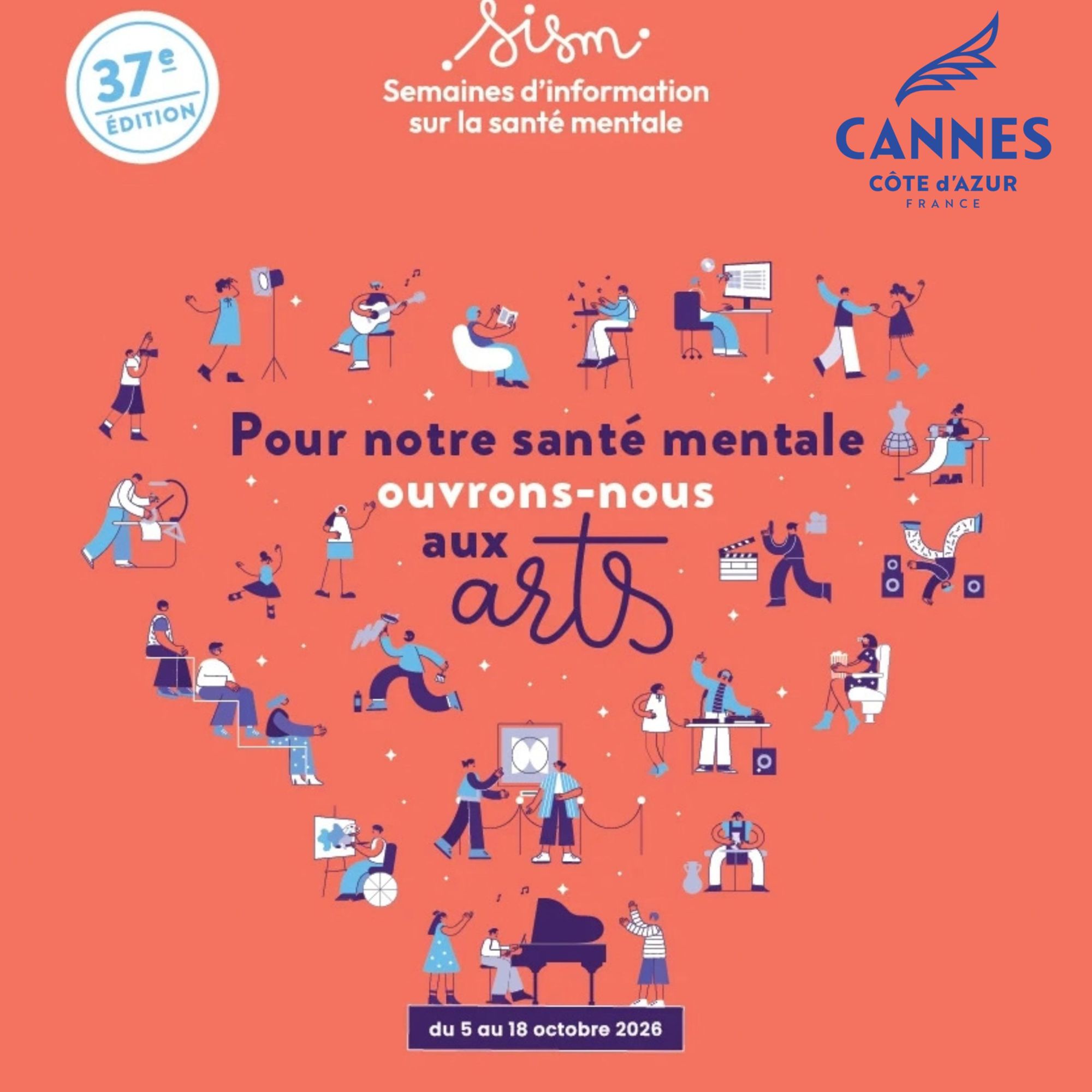 37e édition des Semaines d'information sur la santé mentale - Cannes