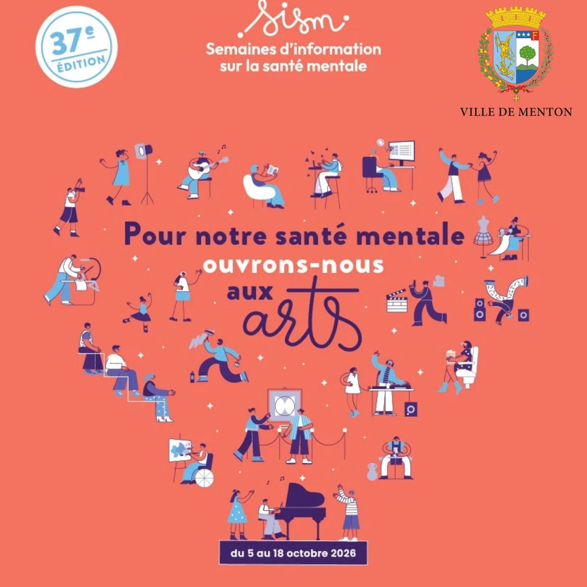 37e édition des Semaines d'information sur la santé mentale - Menton
