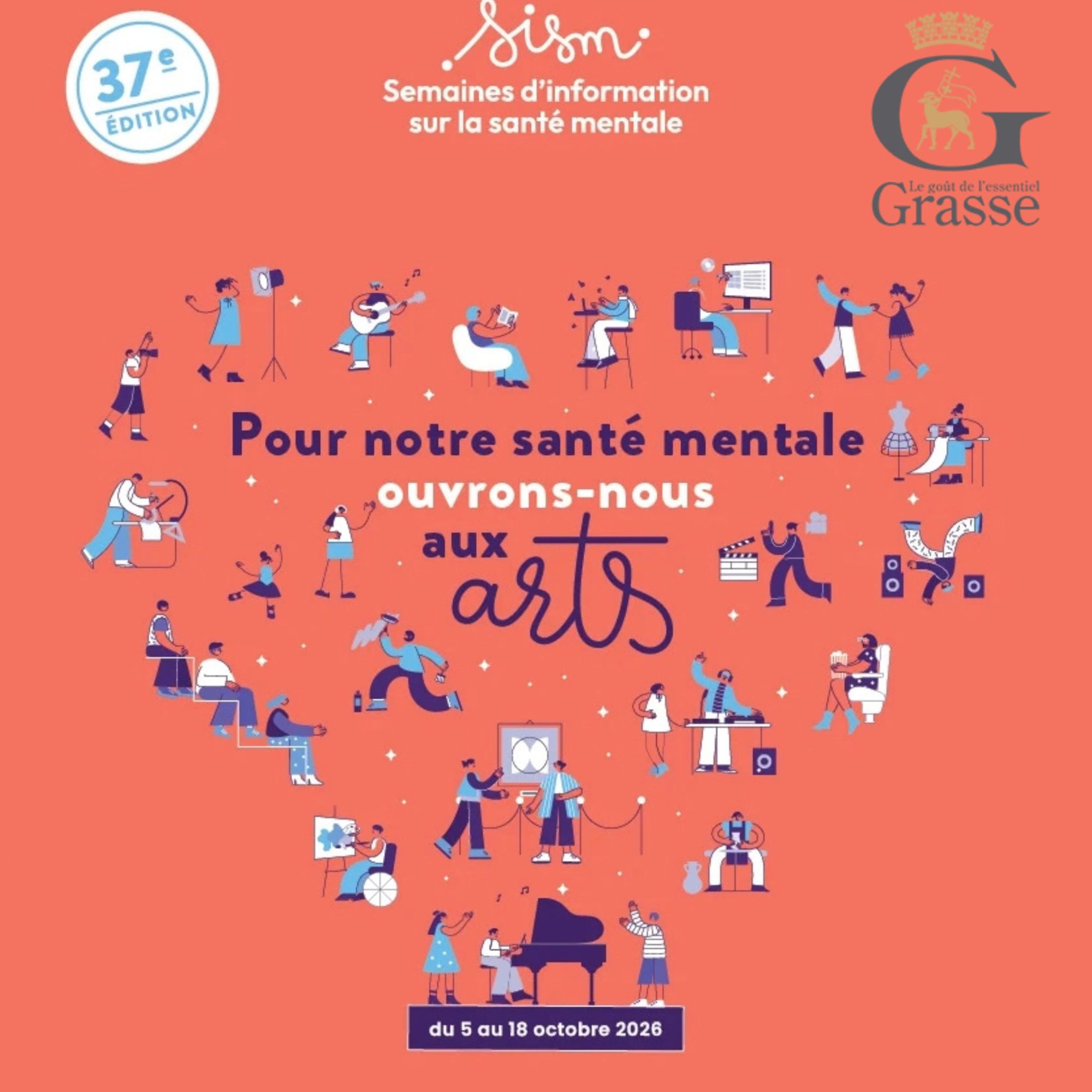 37e édition des Semaines d'information sur la santé mentale - Grasse 