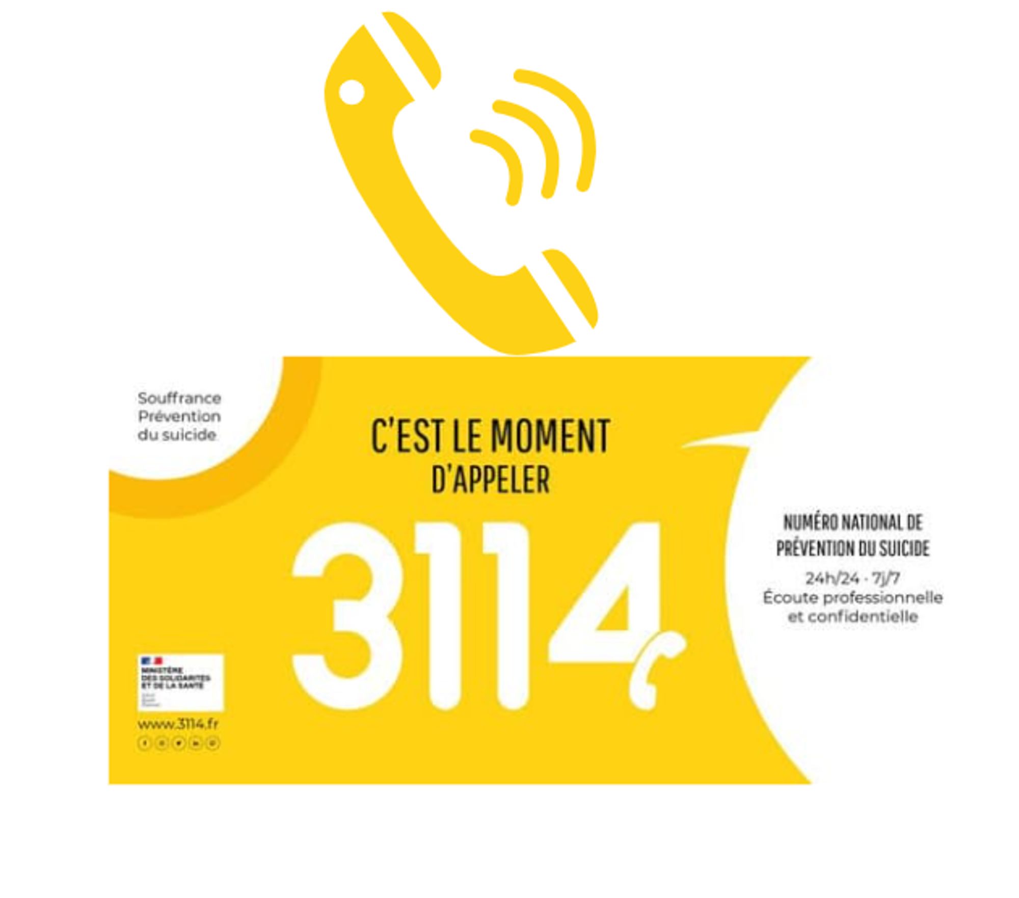 Qui répond au 3114, le numéro de prévention du suicide